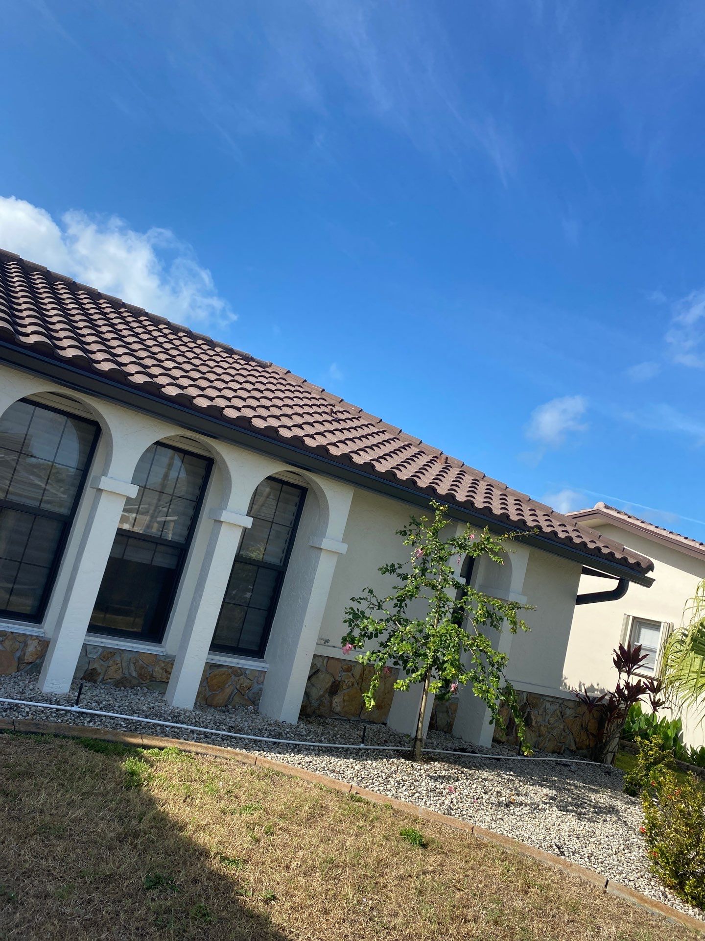 Black Seamless Gutters for Modern Homes in Punta Gorda by Gutter Professors