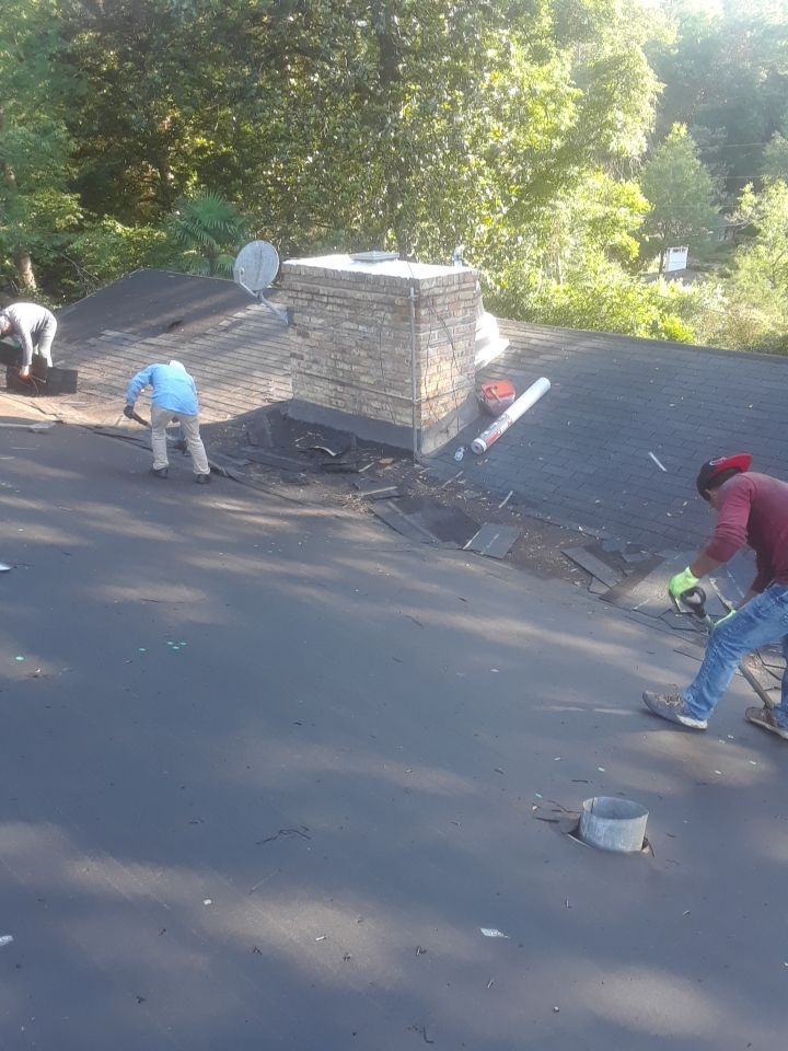 Commercial Roofing Installation using Roof Replacement by American Roofing & Construction LLC