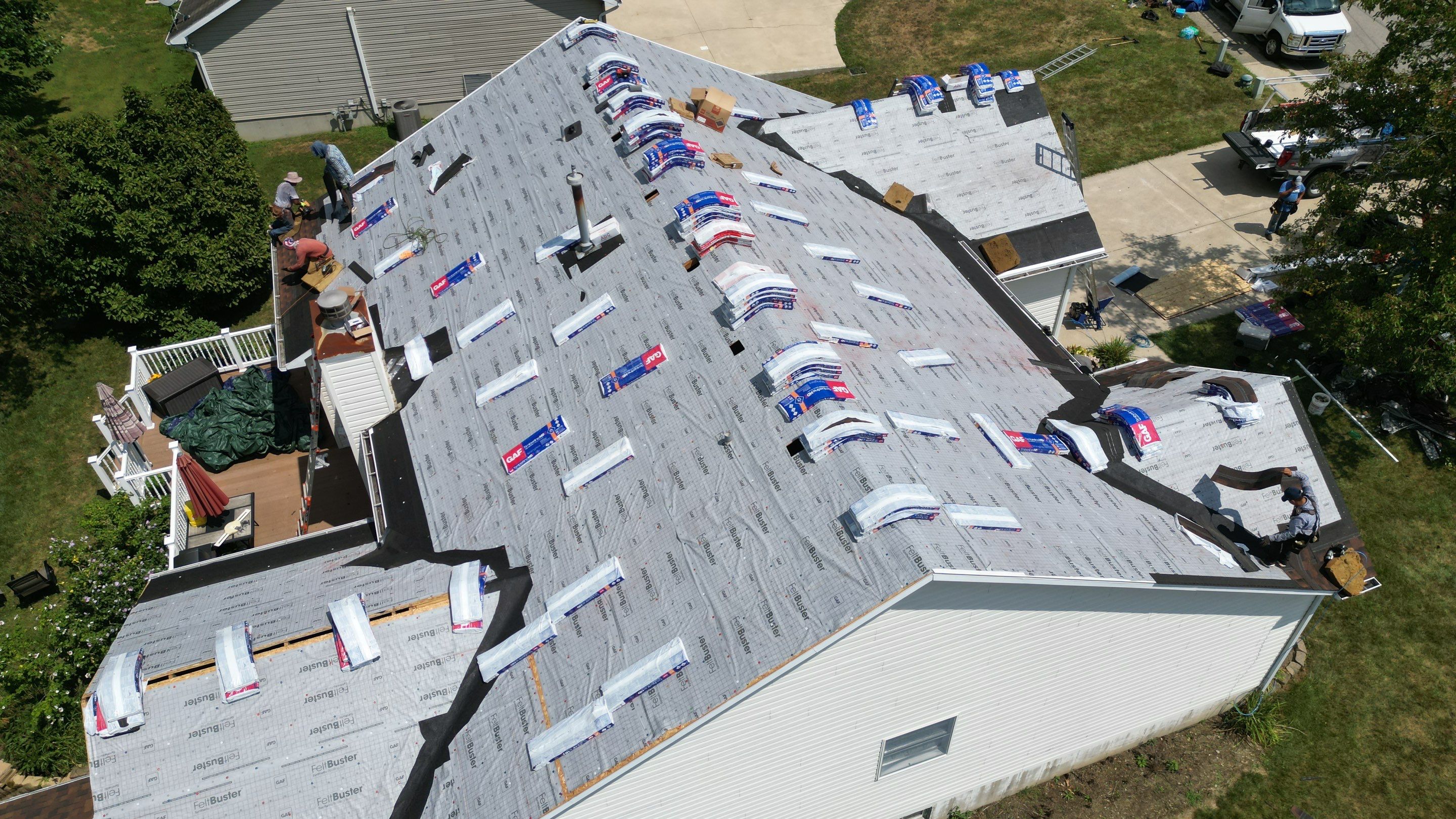 Residential Roofing Installation using Timberline HDZ Shingles - Hickory by RoofX 