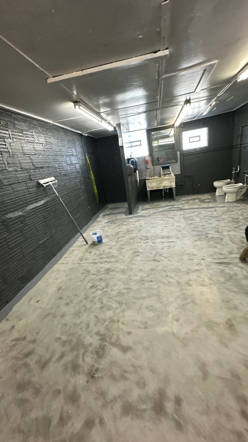 Industrial Grey Grit Project in Mars by Floors in a Day, Inc