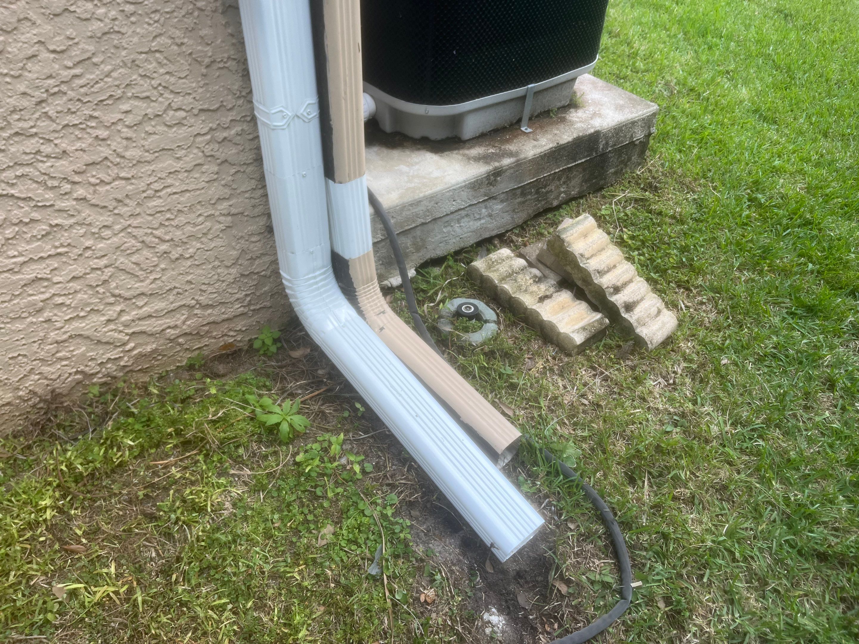 Downspout Extensions for Cape Coral Homes  by Gutter Professors