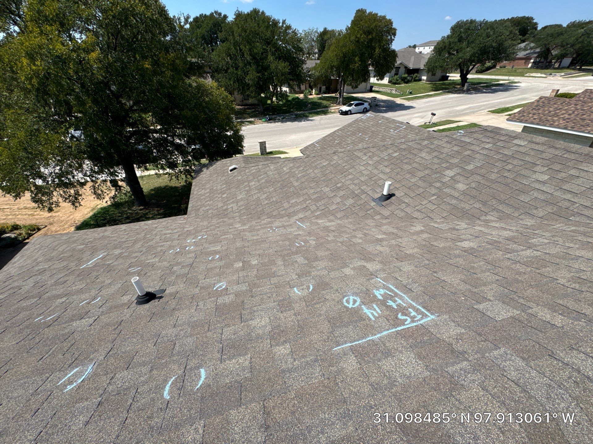 Residential Roof Replacement using GAF - HDZ - Weathered Wood by Action Exteriors Austin