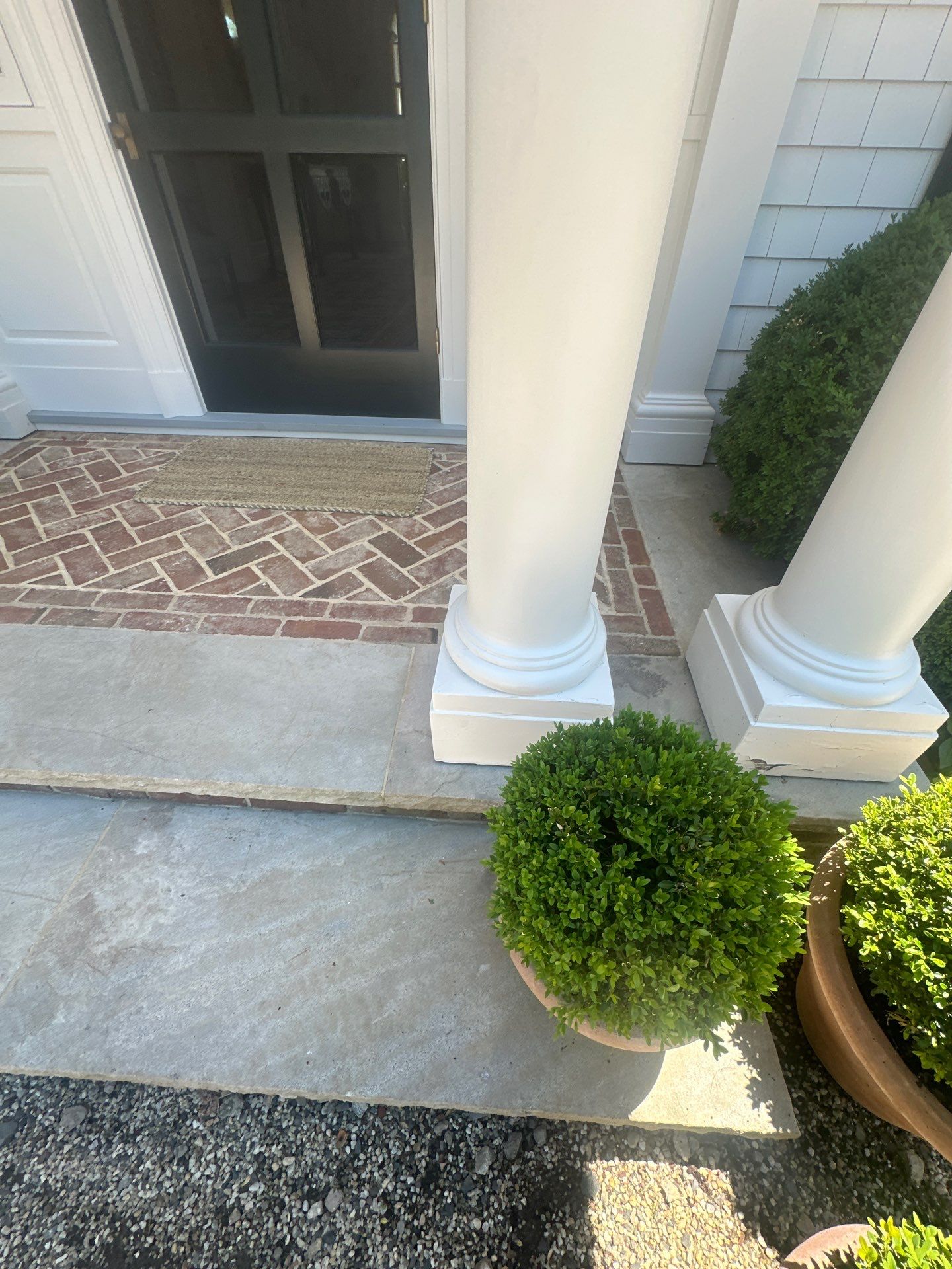 Residential Exterior Renovation Featuring Custom Masonry and Porch Restoration by Pure Incs