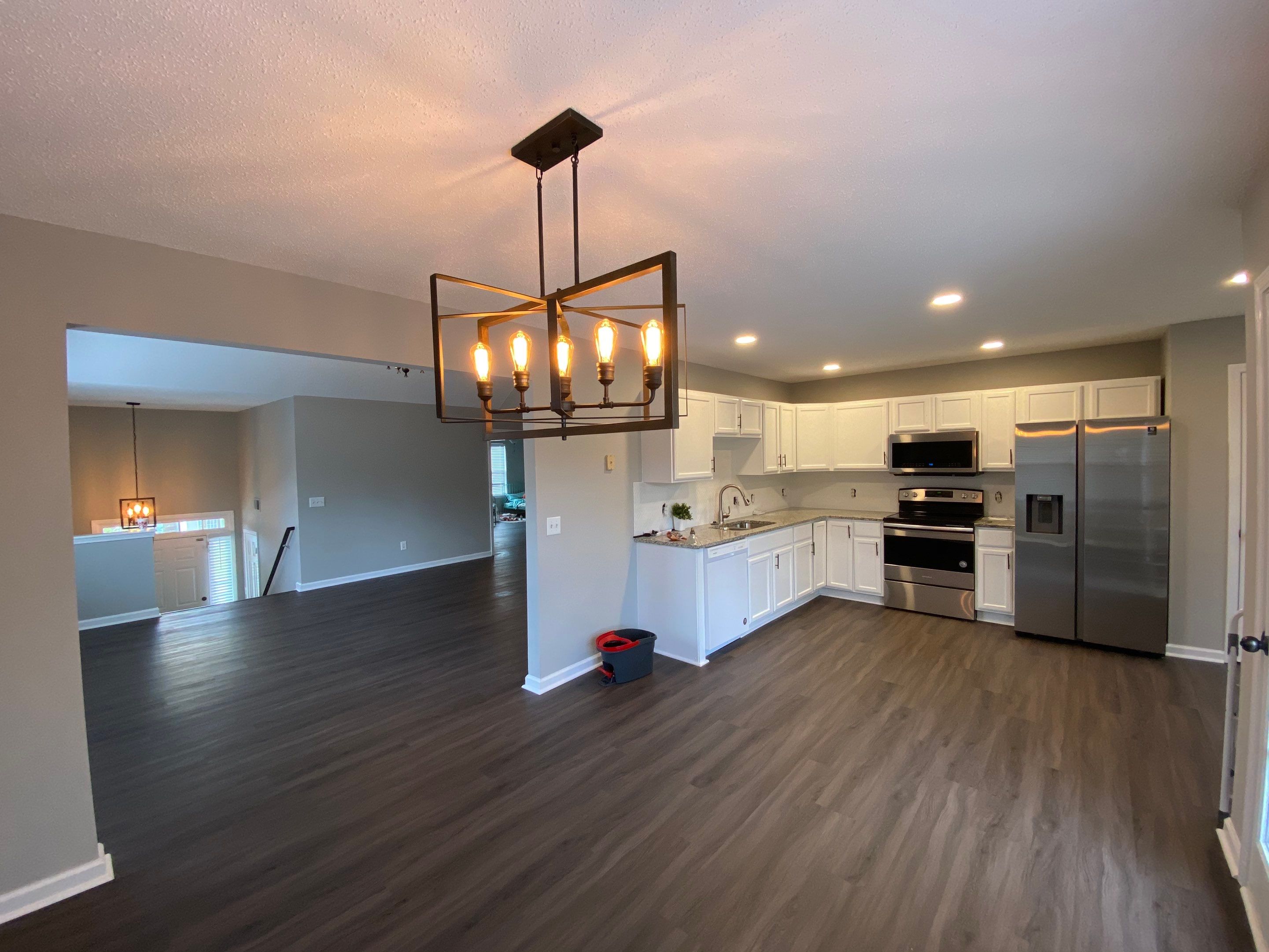 Dallas Georgia Interior Remodel Featuring White Shaker Cabinets and LVP Flooring by Swift Home Renovations