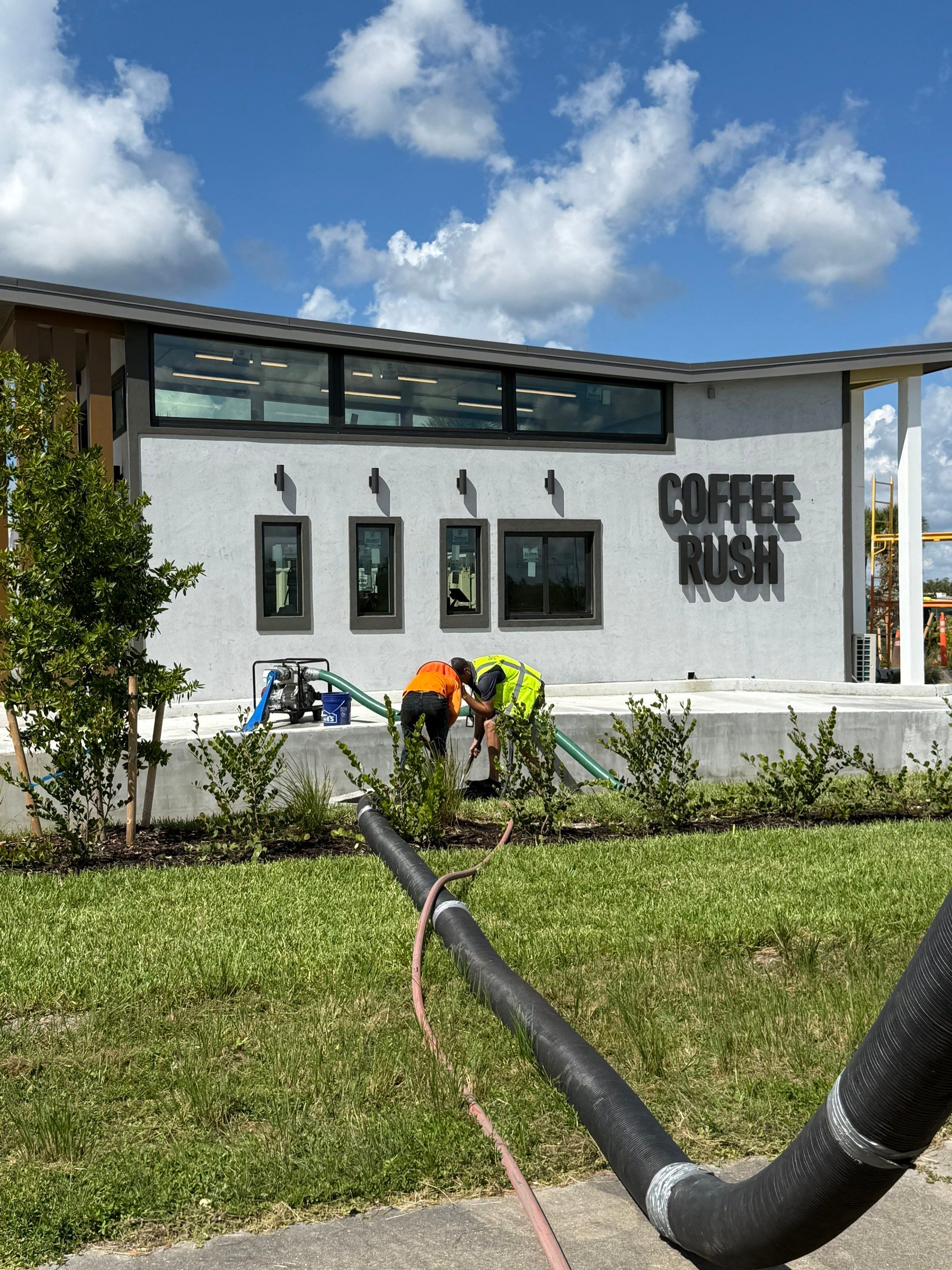 Coffee Rush Fort Myers with PRS by Don Mar, Inc. Storm Water Solutions