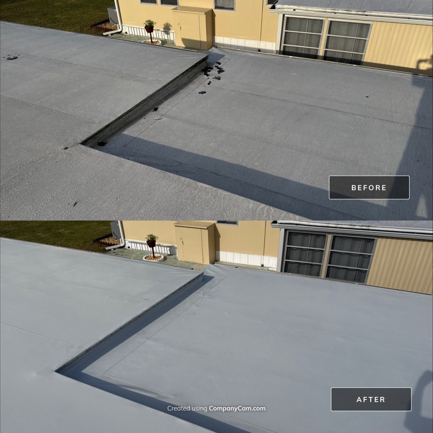 Mobile Home Soft Wash & TPO Roof Cleaning in Leisure Lake Mobile Home Park – Palmetto, FL by Sunshine AquaWash