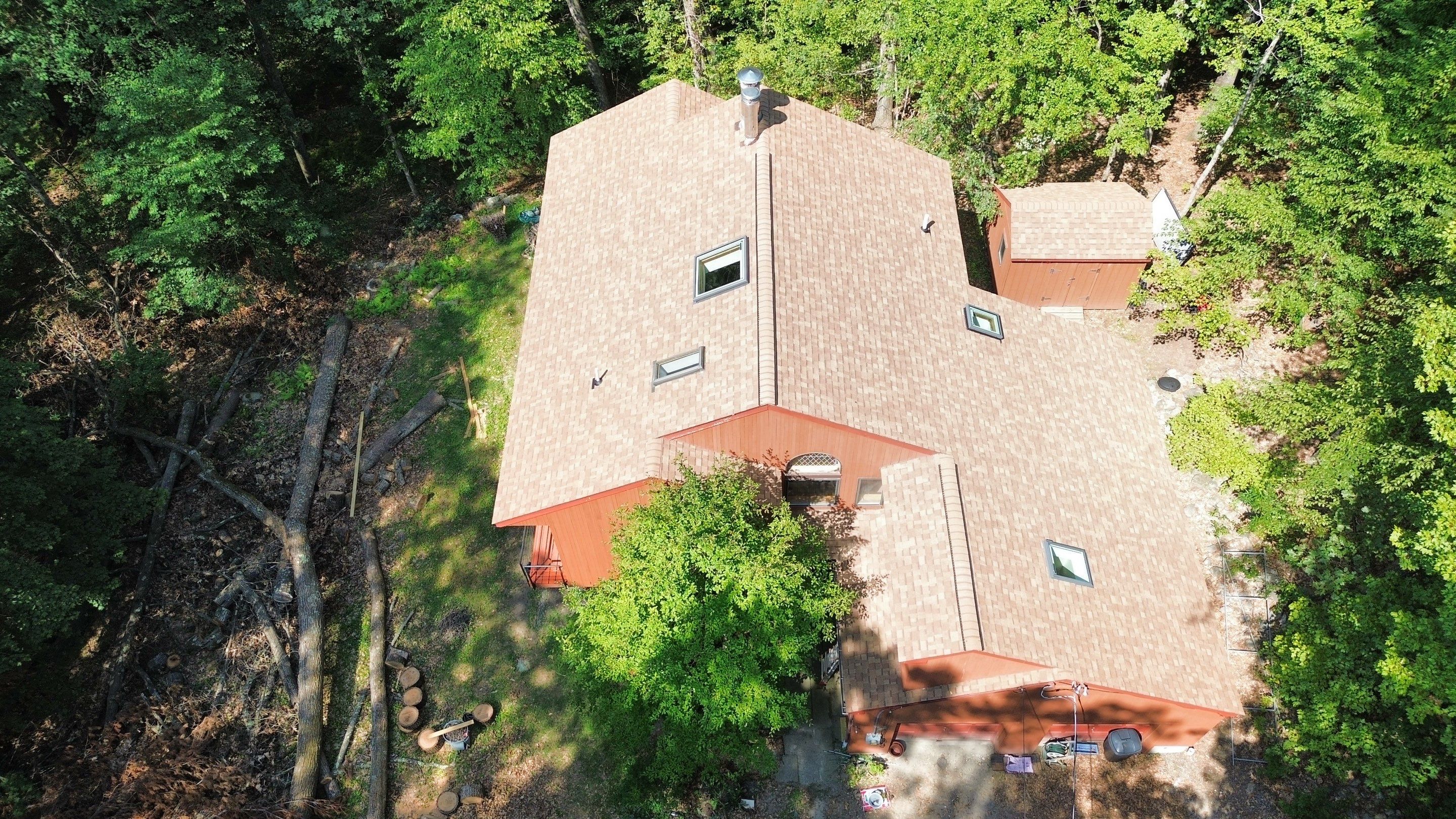 Roof Replacement & Skylight Installation in Bedford, MA by Mighty Dog Roofing of Greater Middlesex County