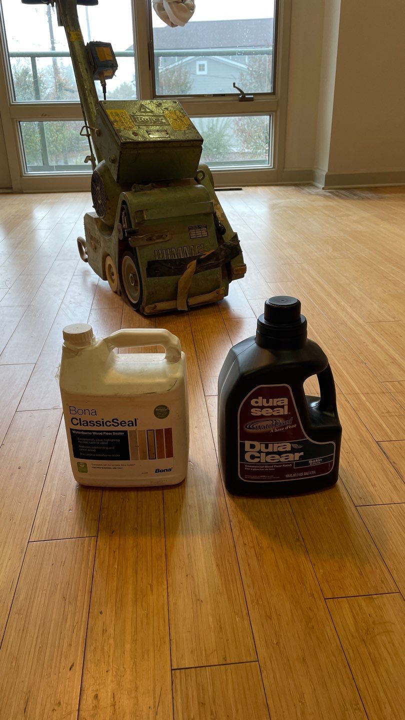 Solid Bamboo Refinish by Footprints Floors of East Atlanta