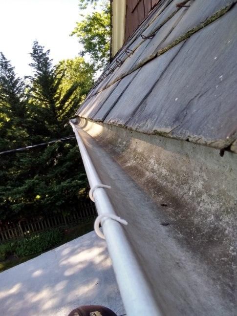 Slate Roof Repair & Gutter Cleaning in Roland Park by Roof Right Inc
