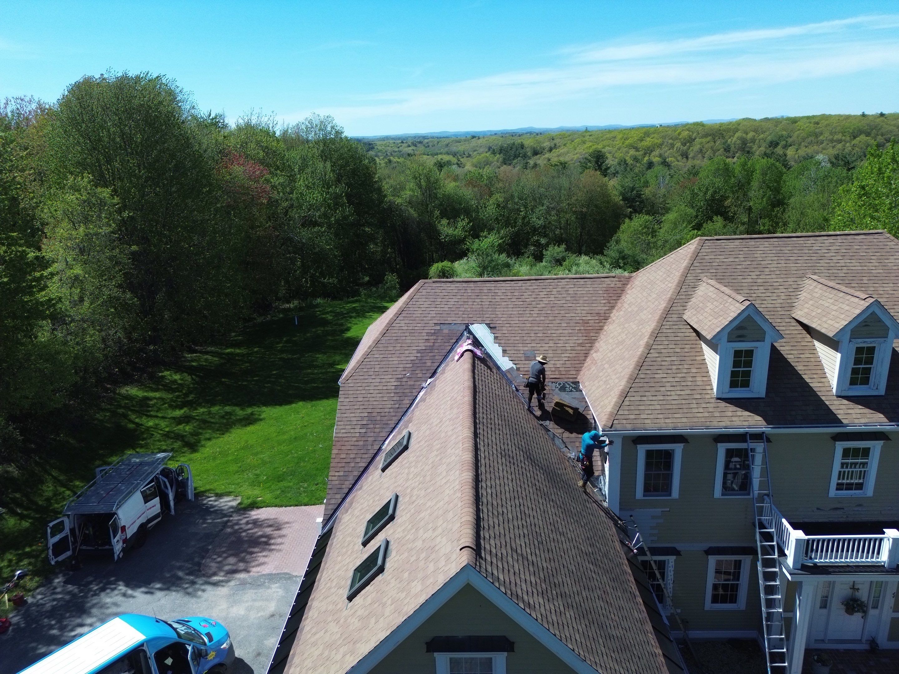 Ice Dam Remediation + EPDM Waterproofing + PVC Trim Restoration by Mighty Dog Roofing of Greater Middlesex County