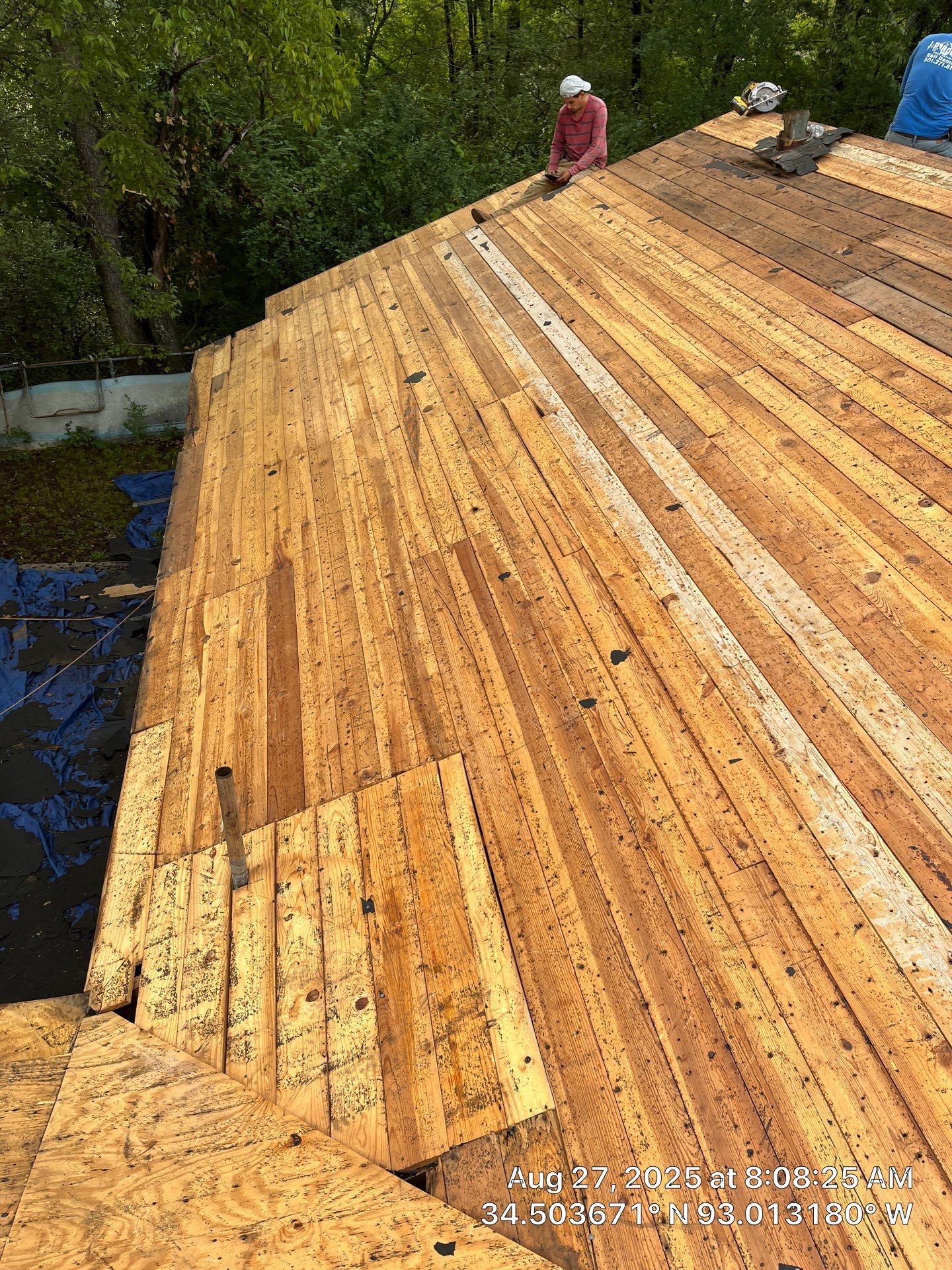 GAF Timberline HDZ Roof Replacement on Brick Home in Hot Springs by Temple Roofing and Exteriors