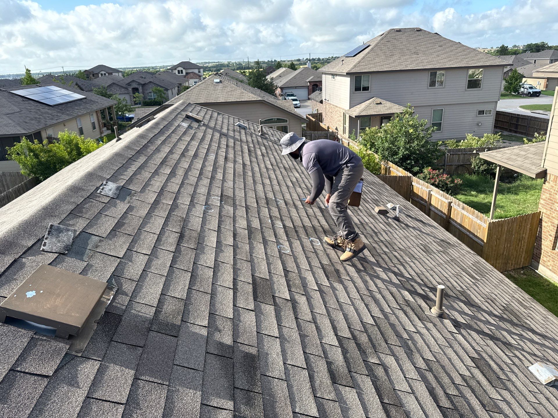 Residential Roof Replacement using GAF - HDZ - Barkwood by Action Exteriors Austin