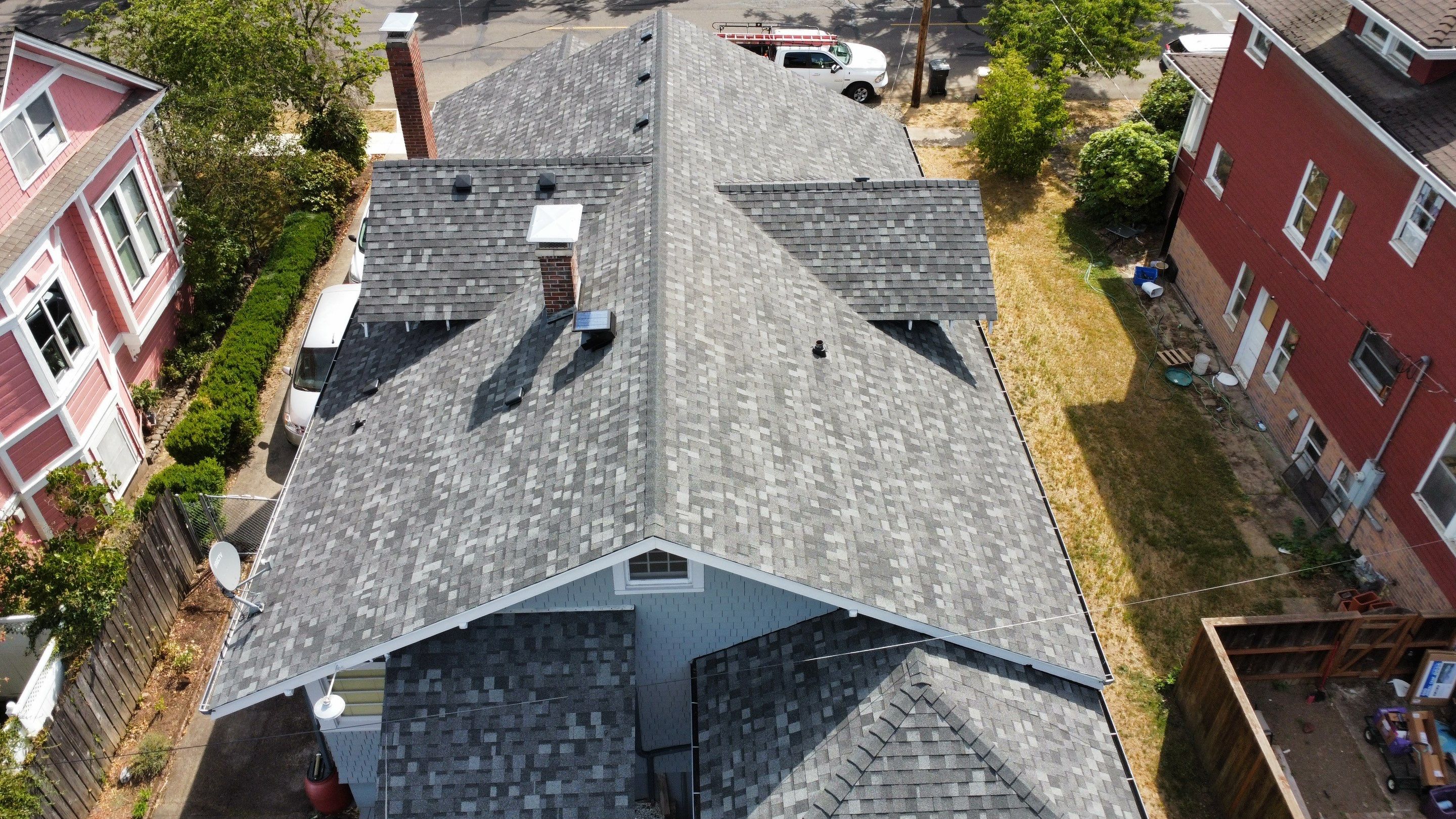 Residential Roofing Installation using IKO Dynasty (Color: Summit Grey) by Orezona Building & Roofing Company, Inc.