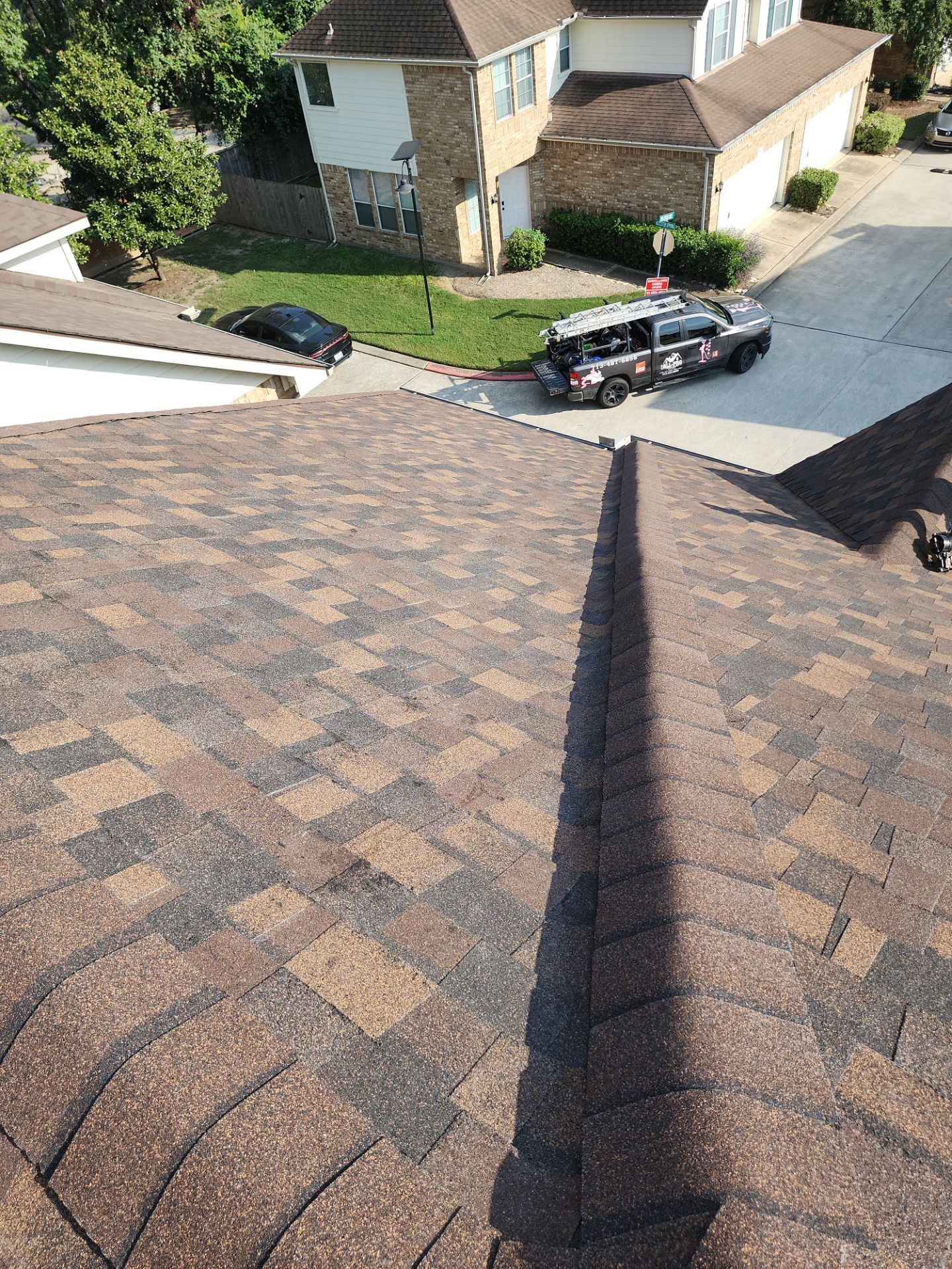 Residential Roofing Installation using Owen's Corning Duration (Lifetime) Shingles by Roof Repair Company