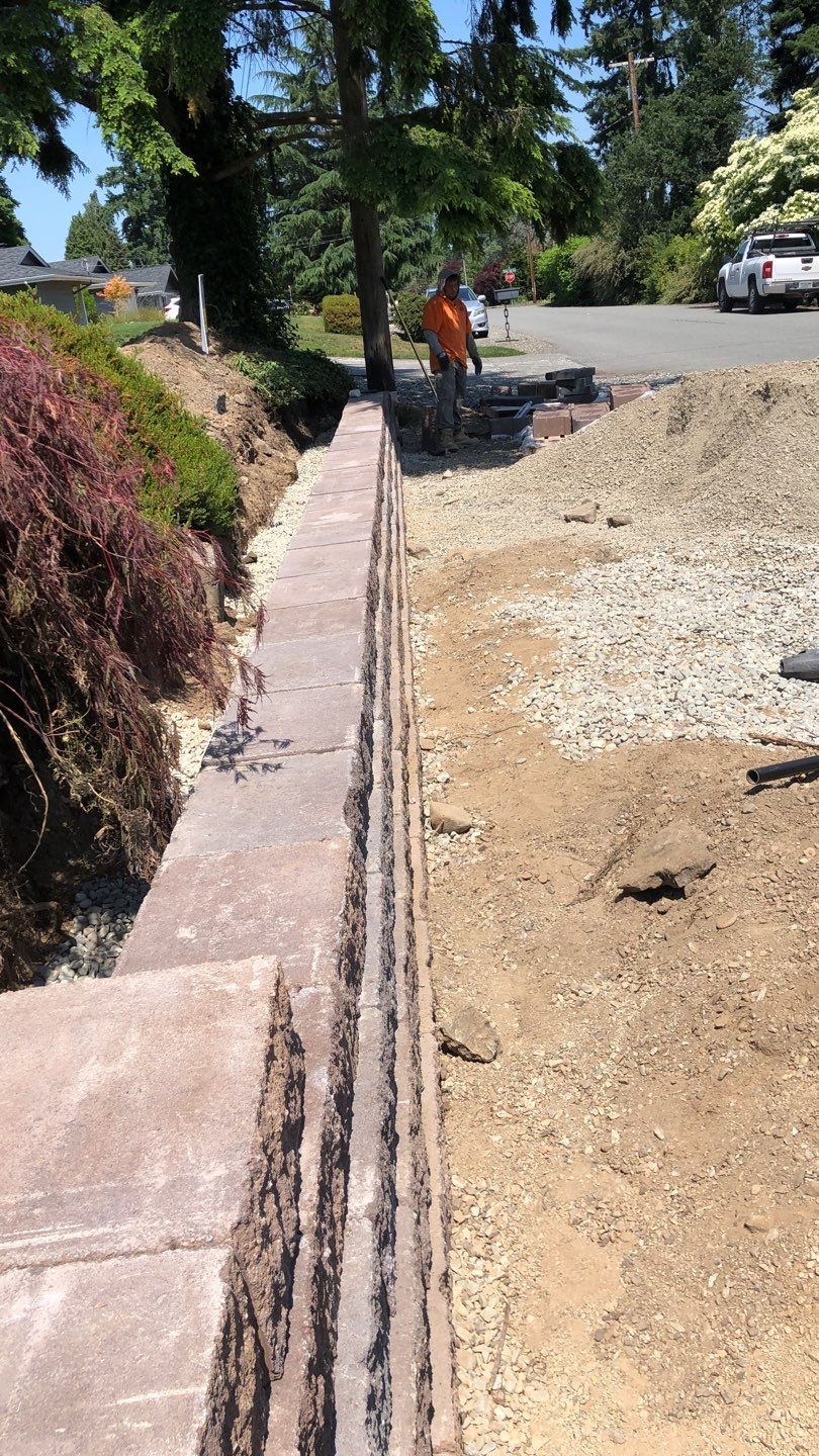 Justin | Retaining Wall, Landscape Project  by Jireh Asphalt & Concrete Inc 