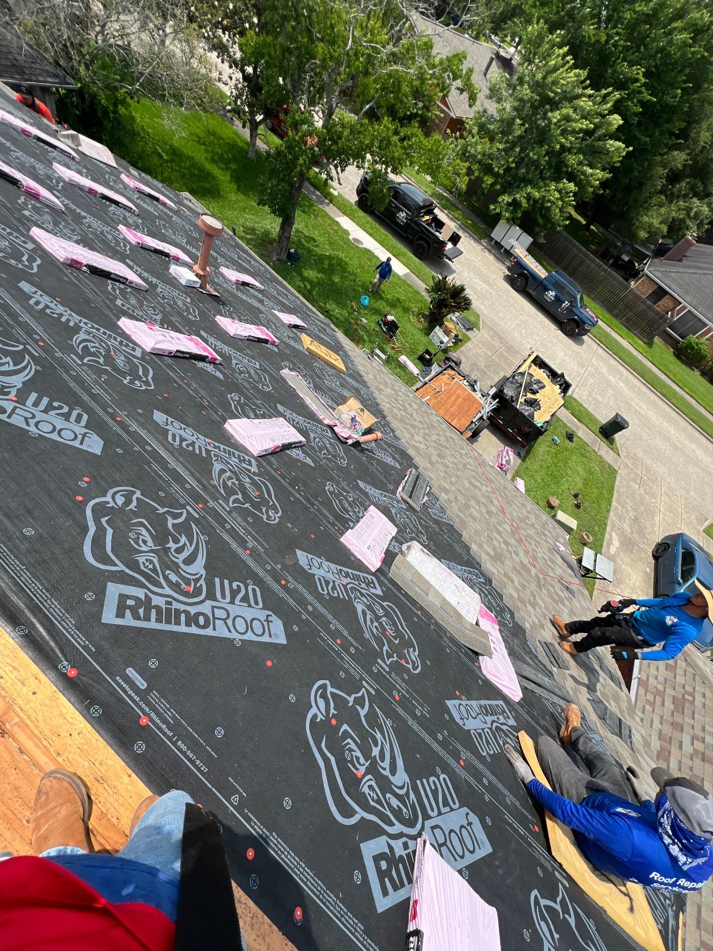 Residential Roofing Installation using Owen's Corning Duration (Lifetime) Shingles by Roof Repair Company