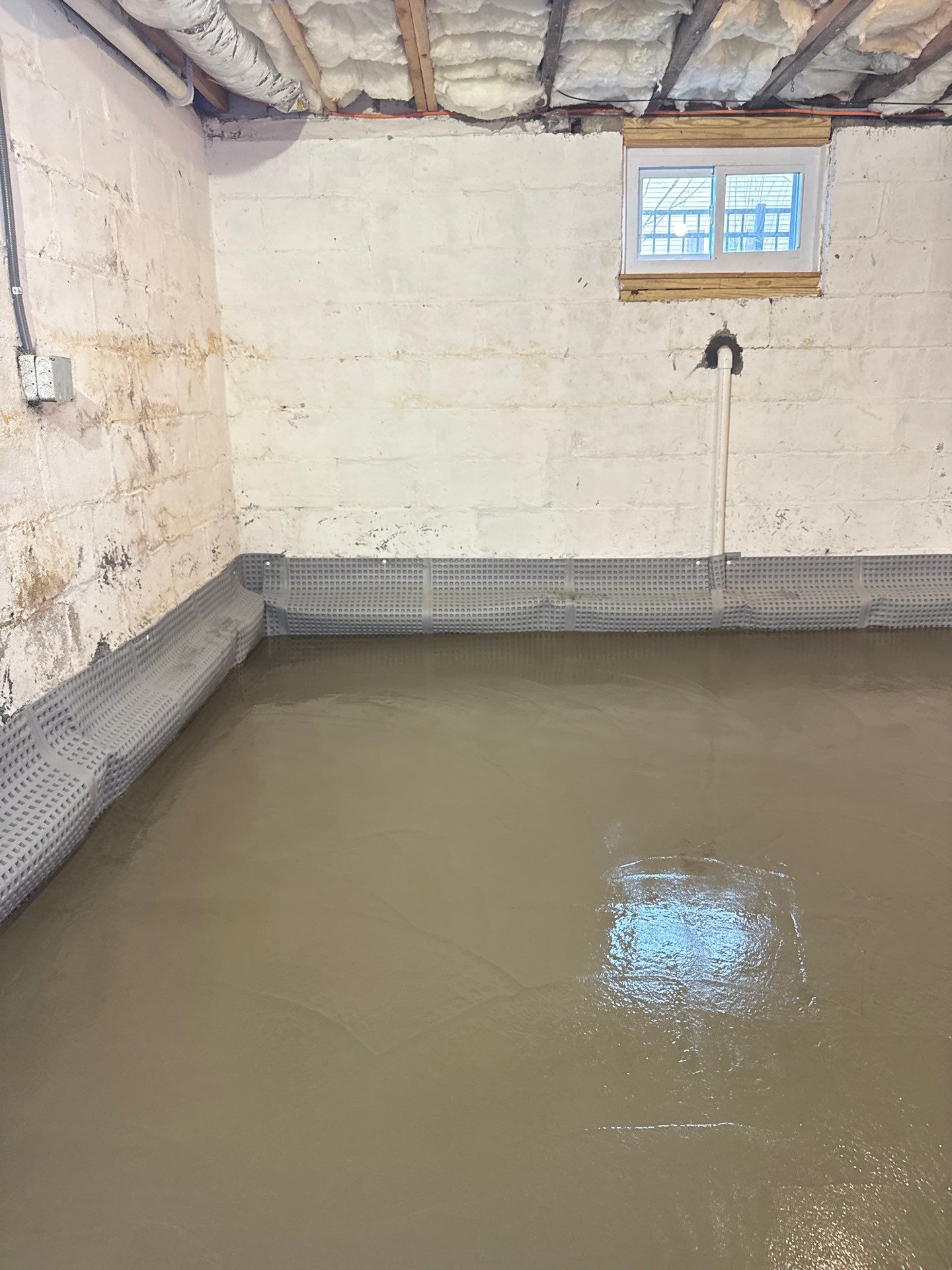 Concrete Floor Replacement and Interior French Drain Project in Morris Plains, New Jersey by Pure Service Pro, LLC 