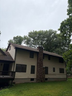 Gutter Cleaning in Kinnelon, NJ — Gallo Bros job photo