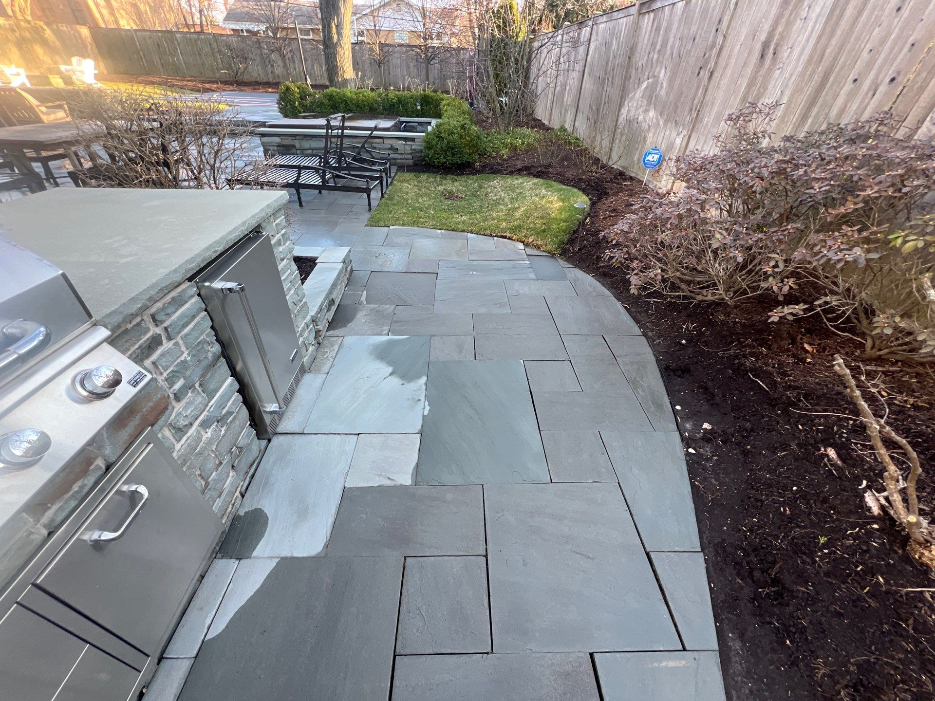 bluestone using Algaecide, soft wash soap by Northern Power Washing LLC.