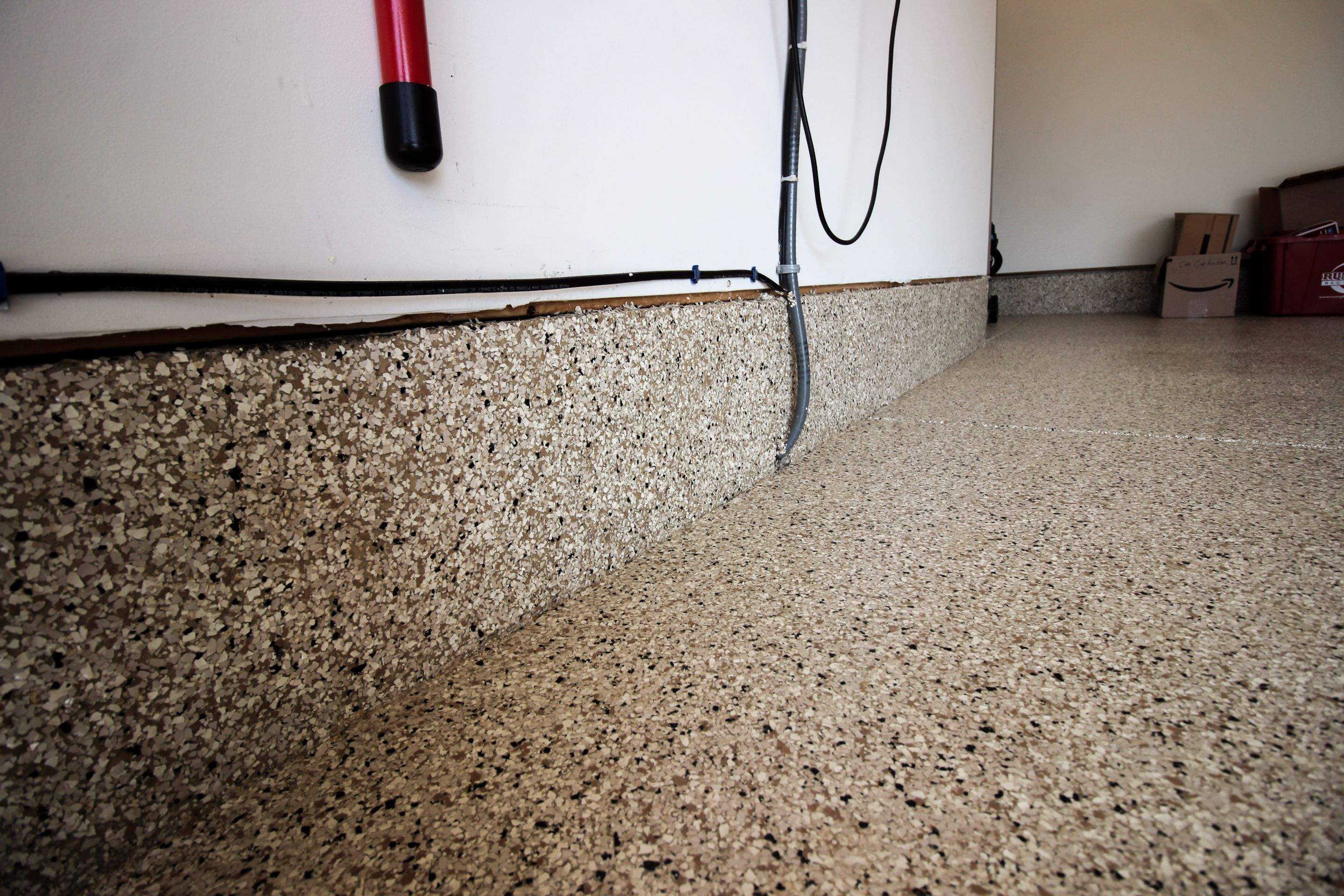 Garage Floor using Driftwood by Your1DayFloor.com