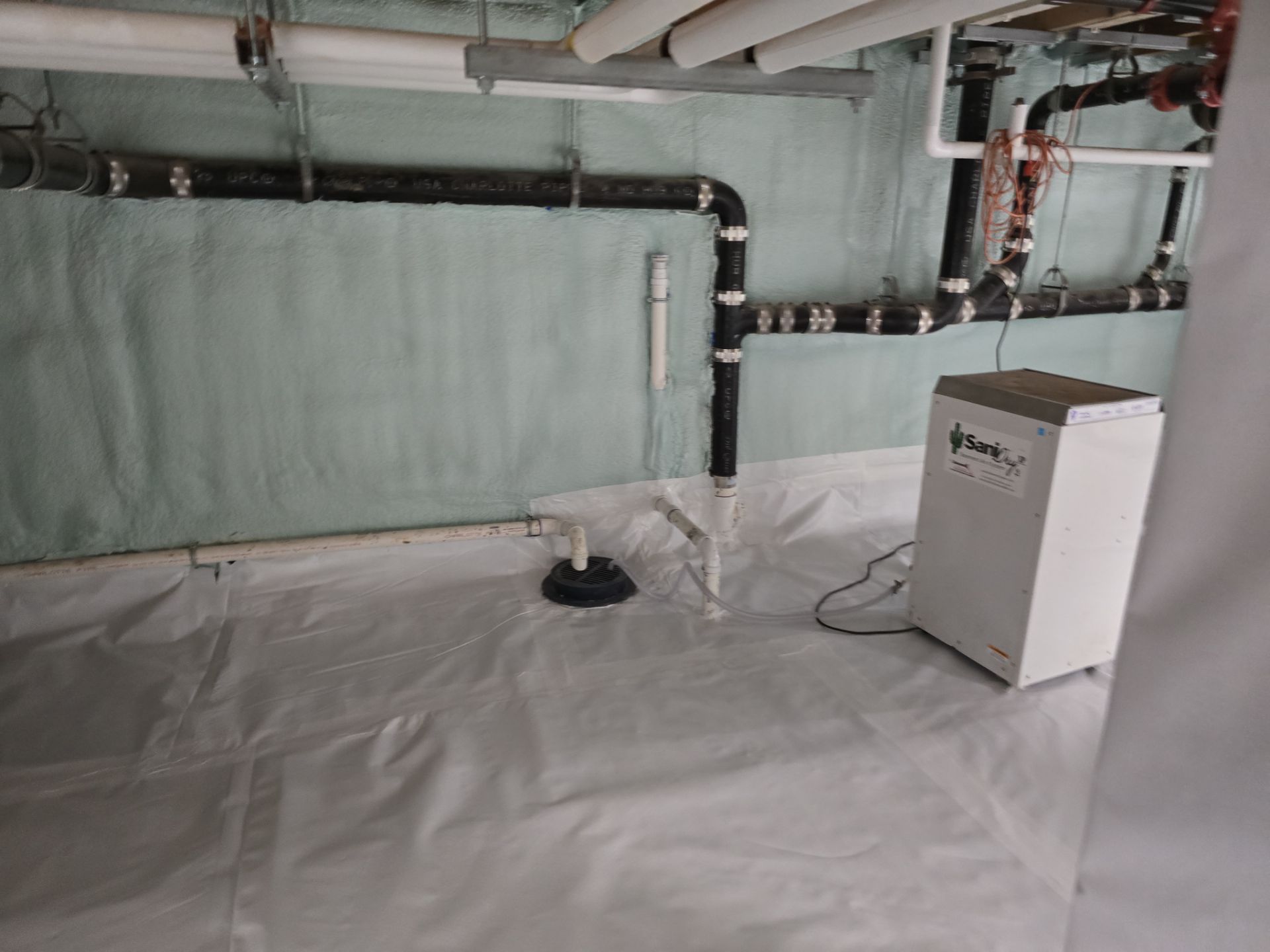 Crawl Space Encapsulation using Closed Cell Spray Foam by NYS Foam & Energy