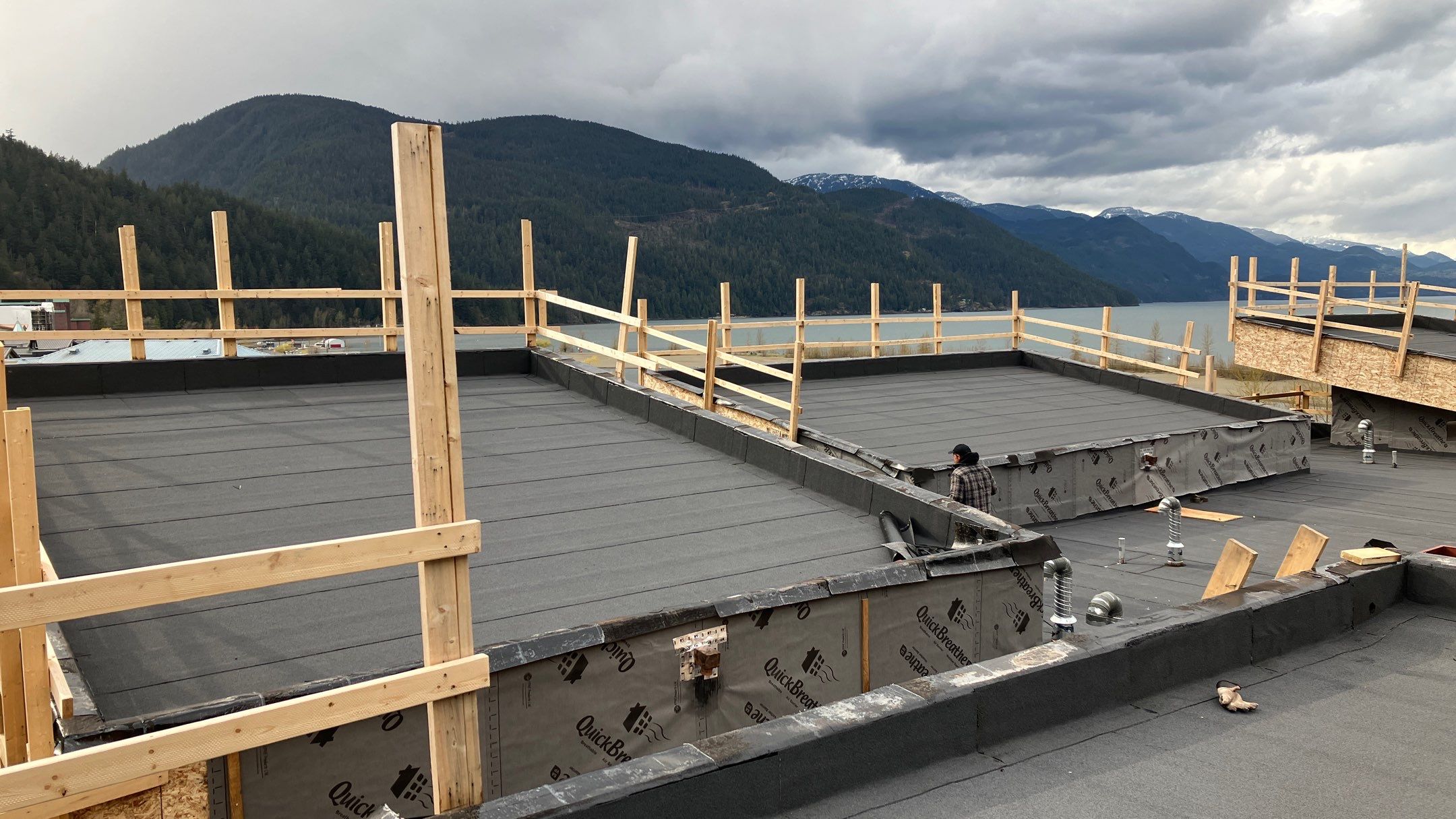 Commercial Roofing Installation using IKO 2ply sbs  by Top Notch Roofing Inc