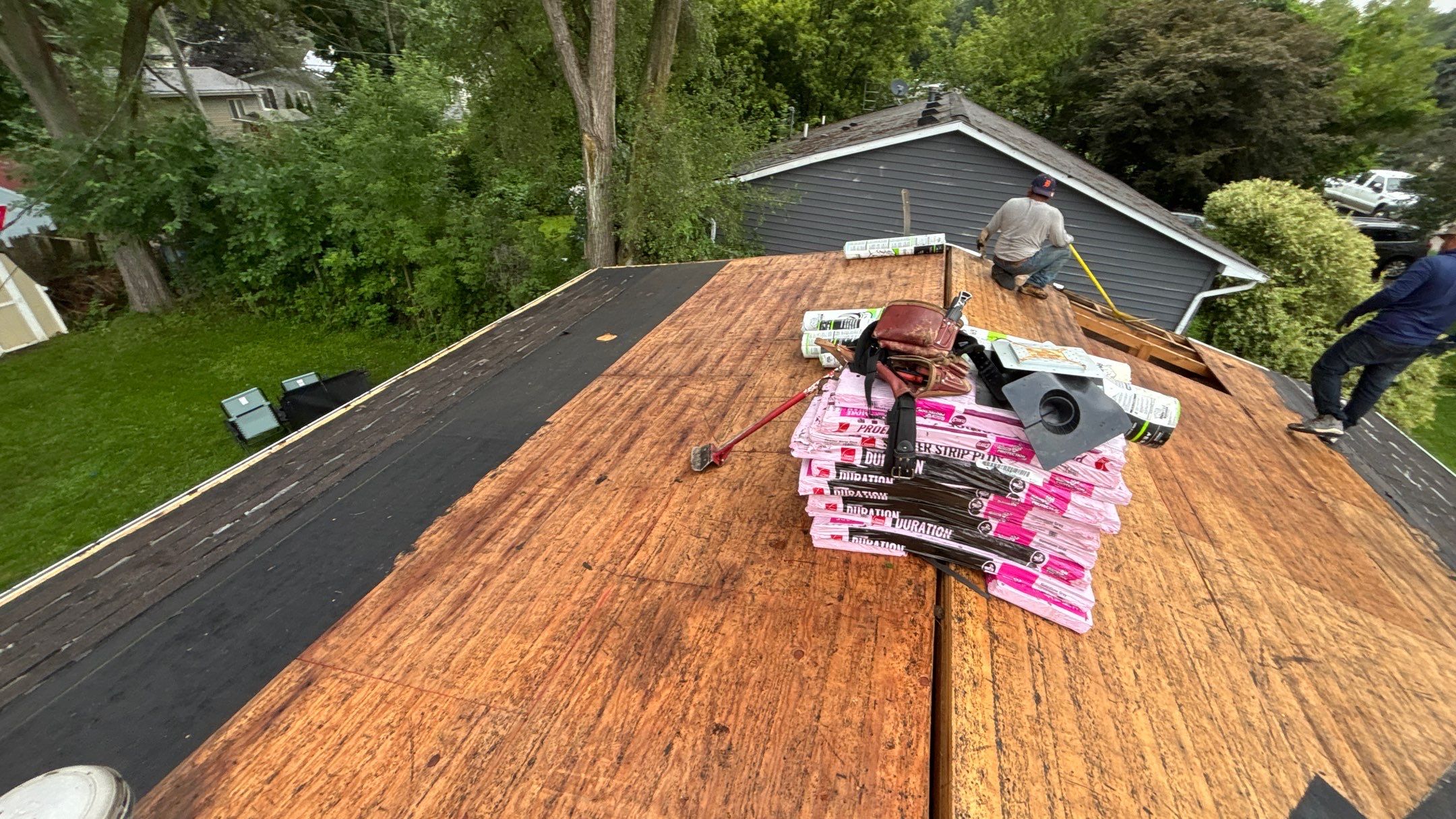 Roof Replacement using Owens Corning Slatestone Gray by 180 Contractors