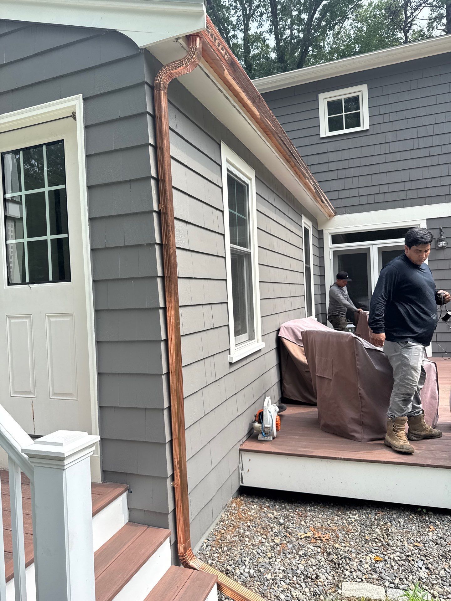 Copper Gutter Replacement in Concord by Mighty Dog Roofing of Greater Middlesex County