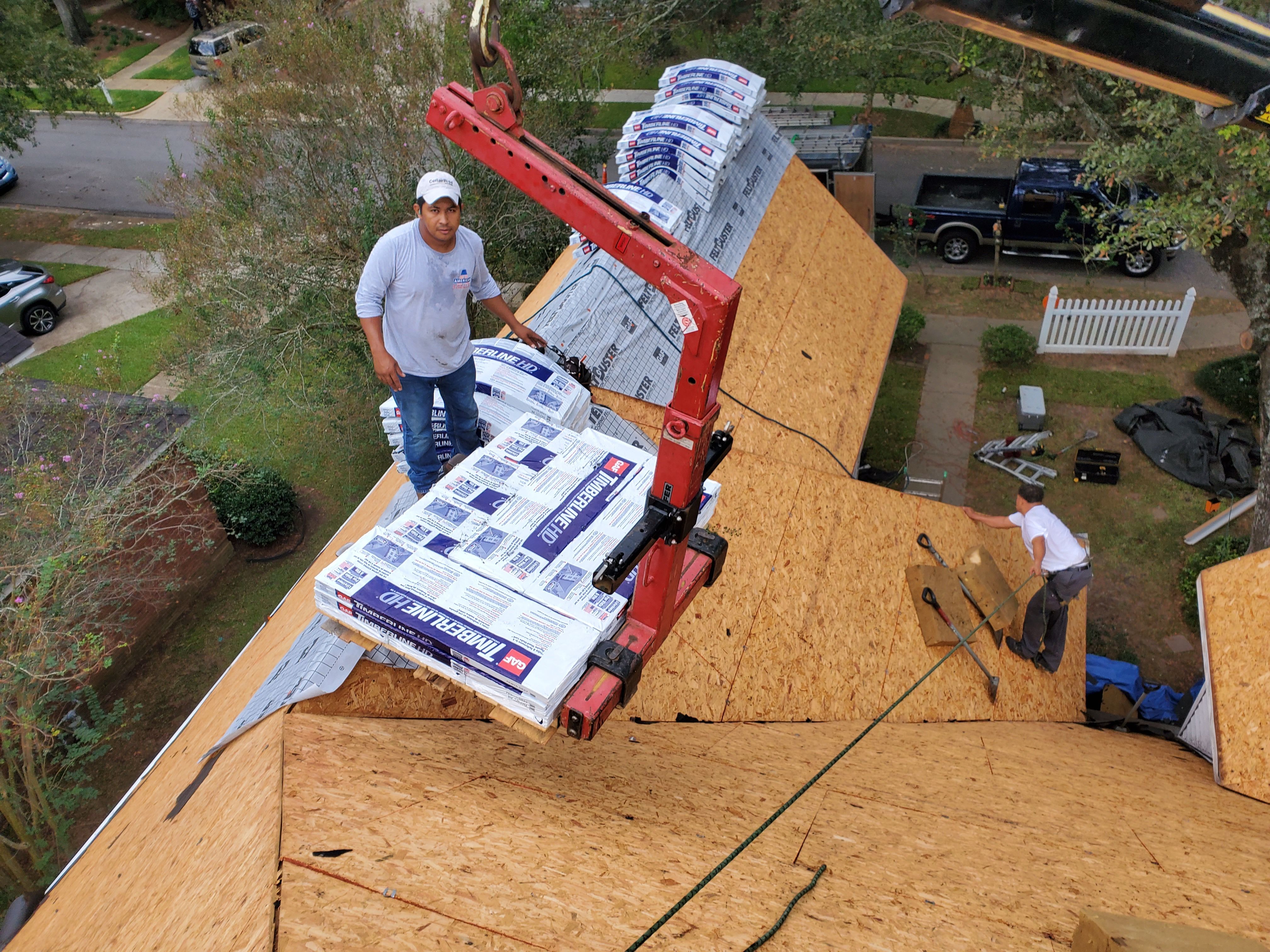 Residential Roofing Installation using Roof Replacement by American Roofing & Construction LLC