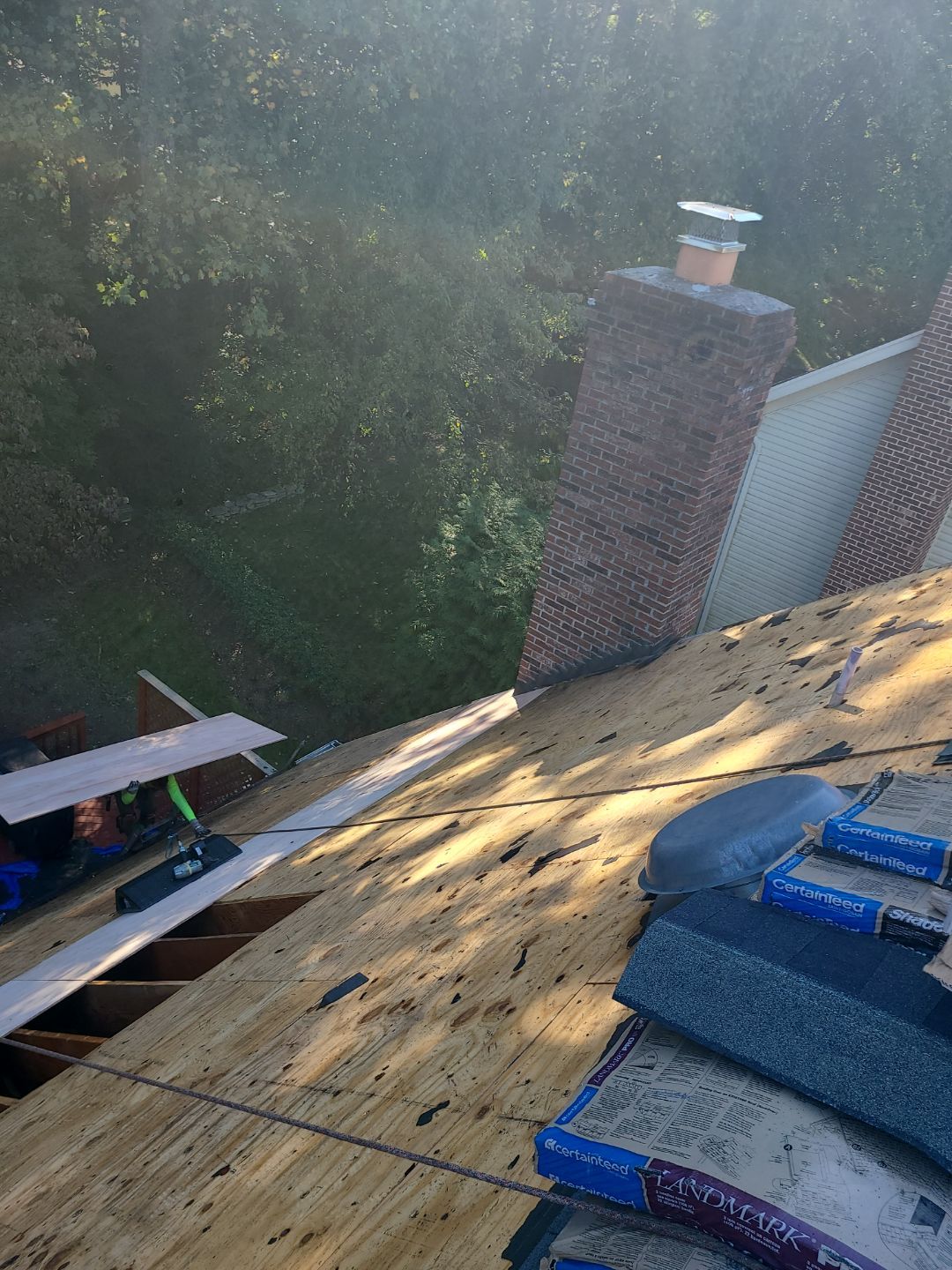 Burke: Residential Roof Replacement with CertainTeed Landmark Pro Designer Shingles in Max Def Charcoal Black by RM Banning, Inc.