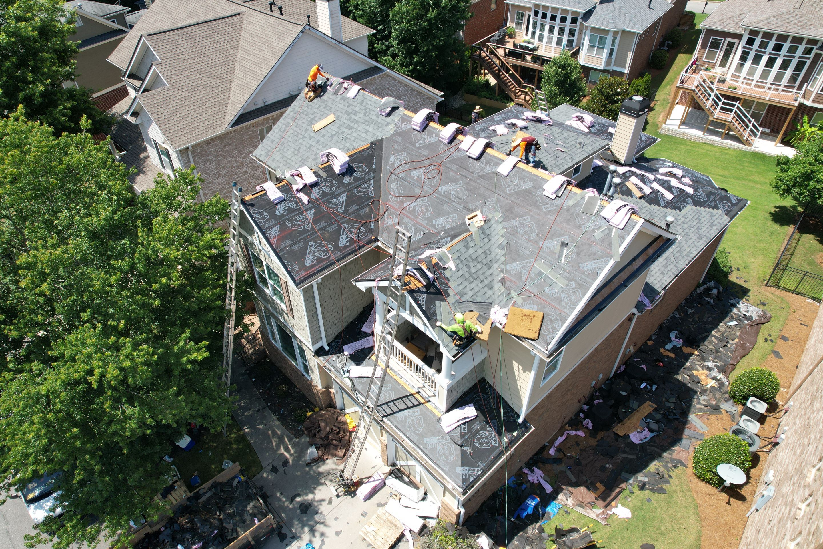 Residential Roofing Installation using Owens Corning by Inspector Roofing and Restoration