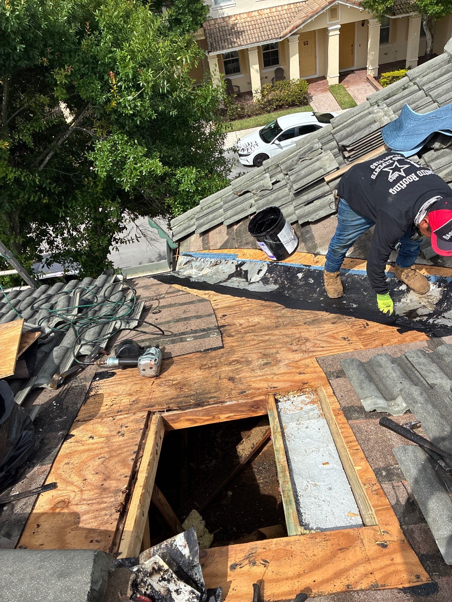 Concrete Tile Roof Leak Repair and Decking Replacement in Boca Raton by Aastro Roofing