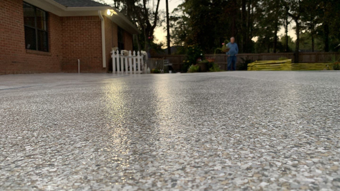 Bob's Beautiful Pool by Deese Elite Concrete Coatings