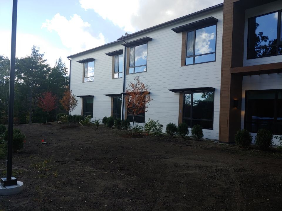 Norwell, MA Gutter Installation using Half Round Aluminum Gutter at The Cordwainer by Gutter Pro Enterprises
