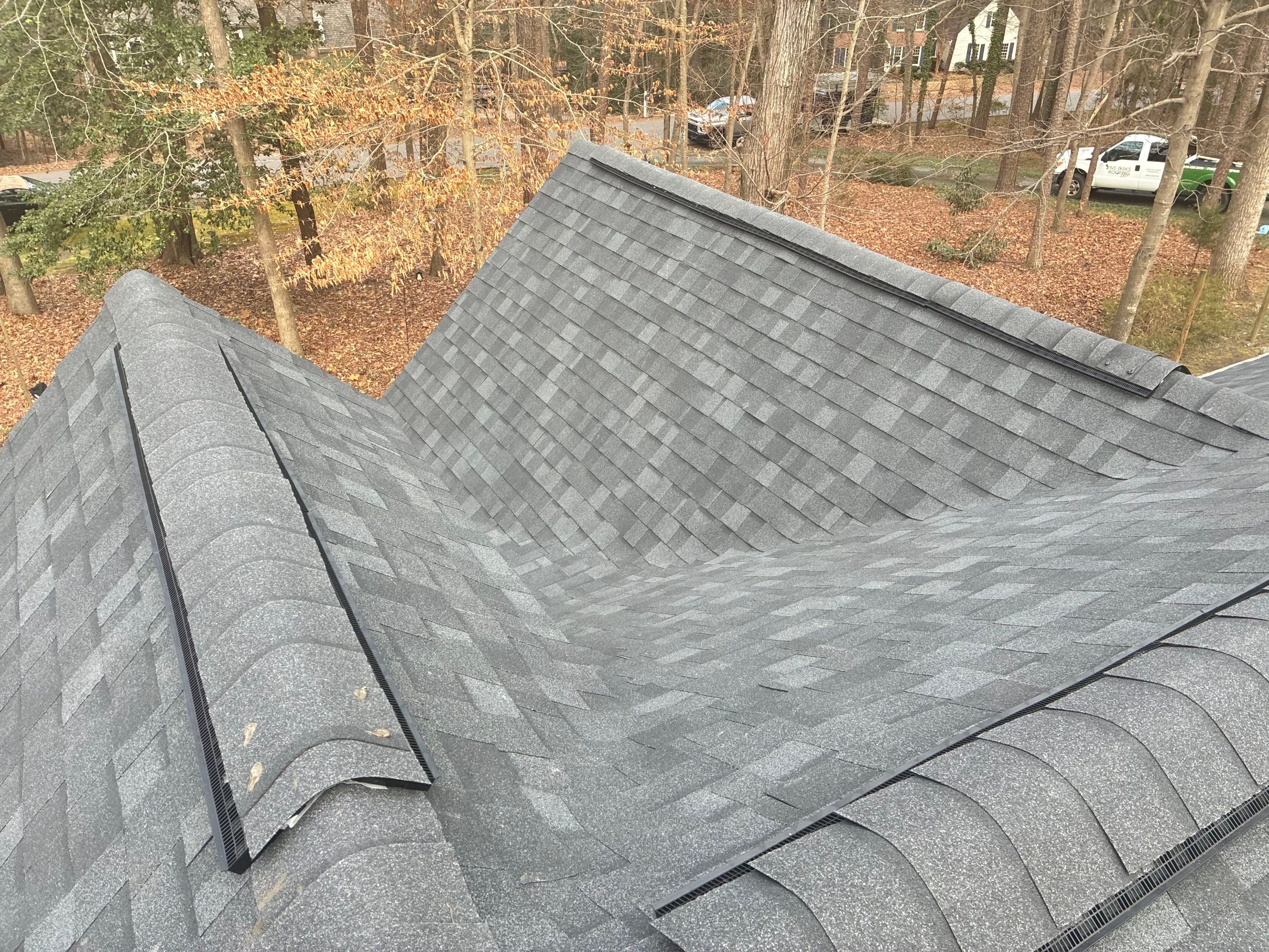 Residential Roof and Skylight Replacement in Wake Forest, North Carolina by Five Oaks Roofing Plus