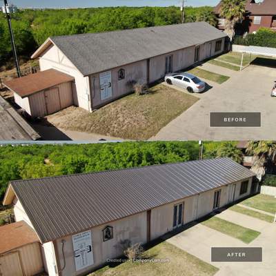 Residential Roofing Installation using Classic Rib Metal Roof