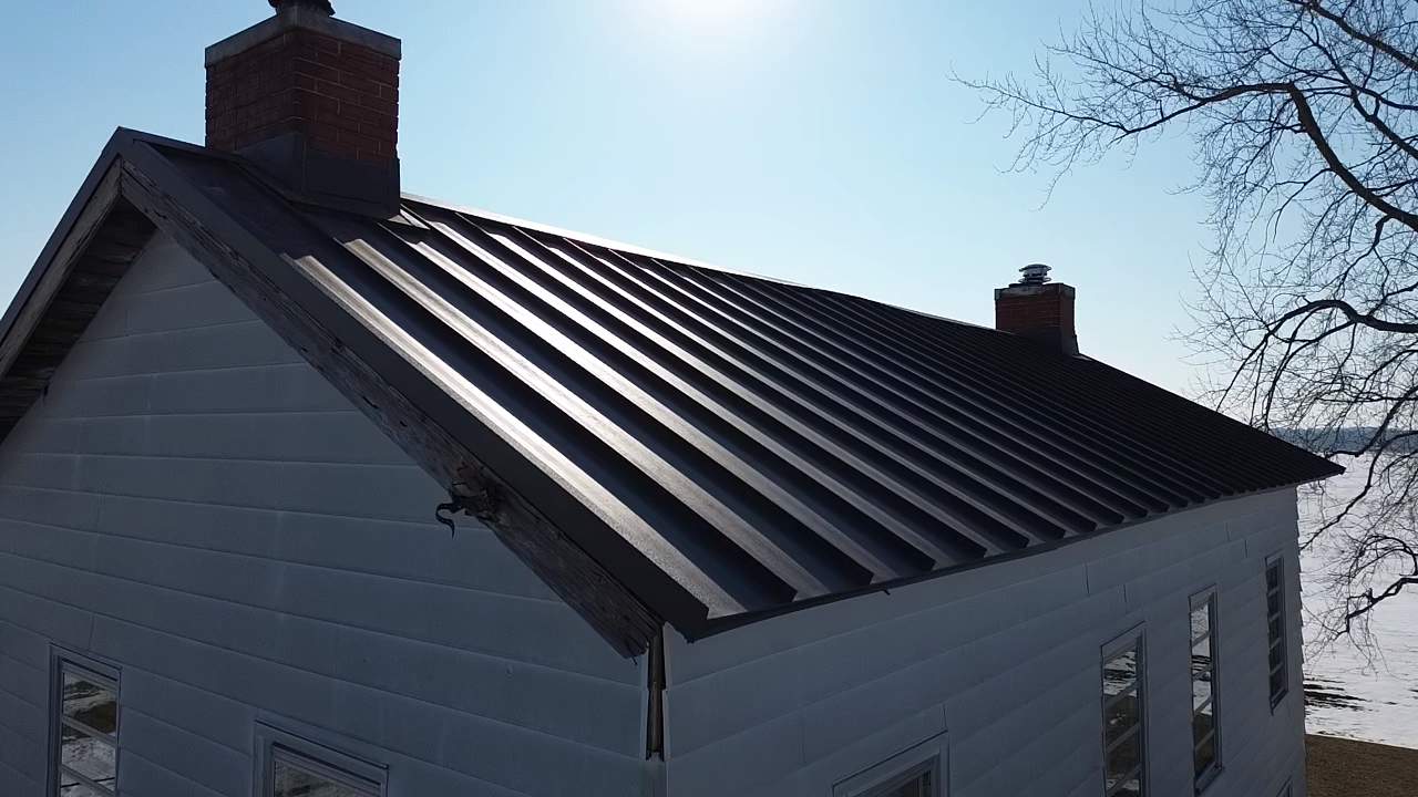 Mechanically Seamed Standing Seam Metal Roof in LaFontaine, Indiana Farmhouse Renovation by 4Ever Metal Roofing