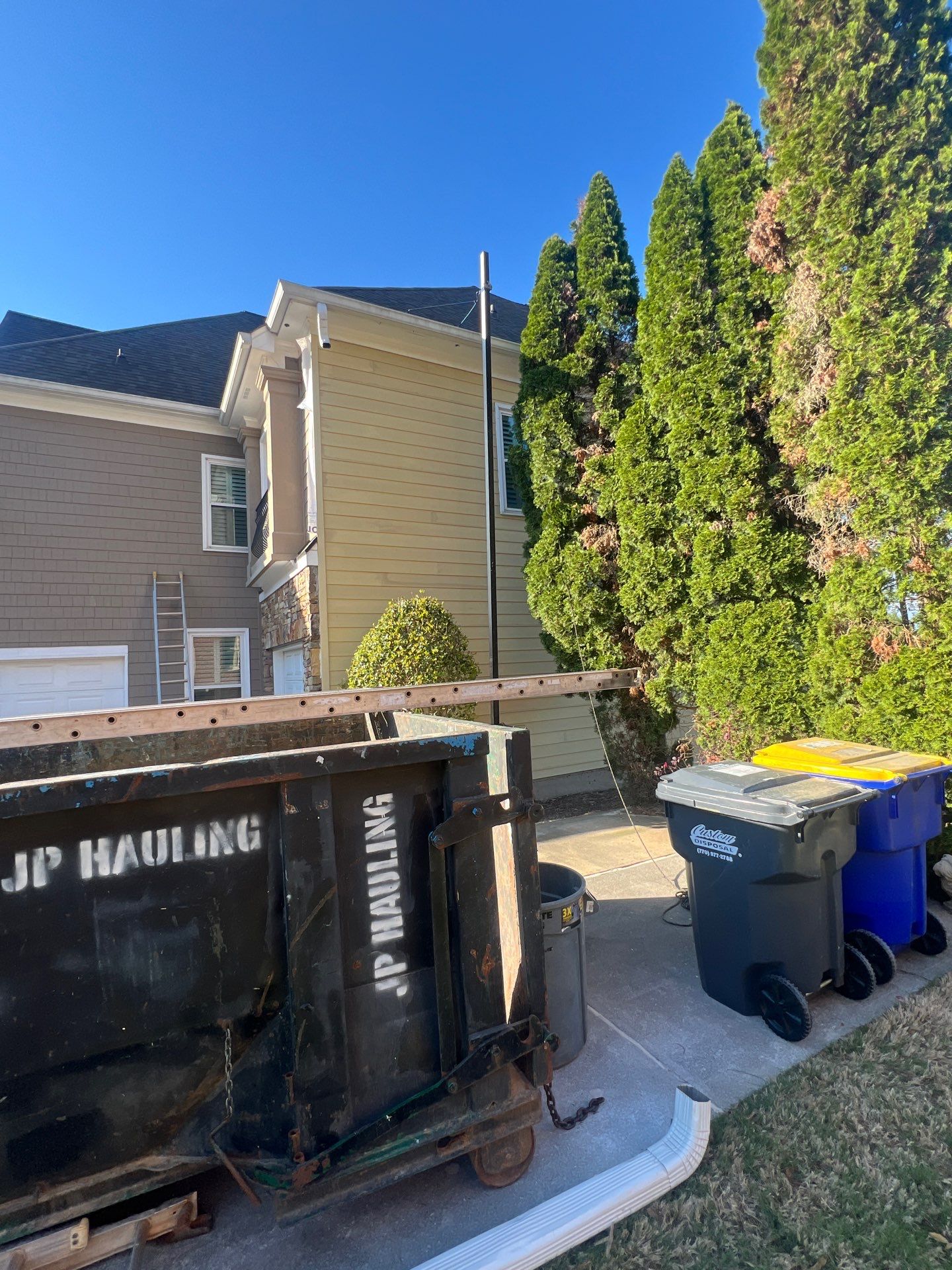 Full Exterior Siding Replacement and Stone Veneer Installation in Roswell by Swift Home Renovations