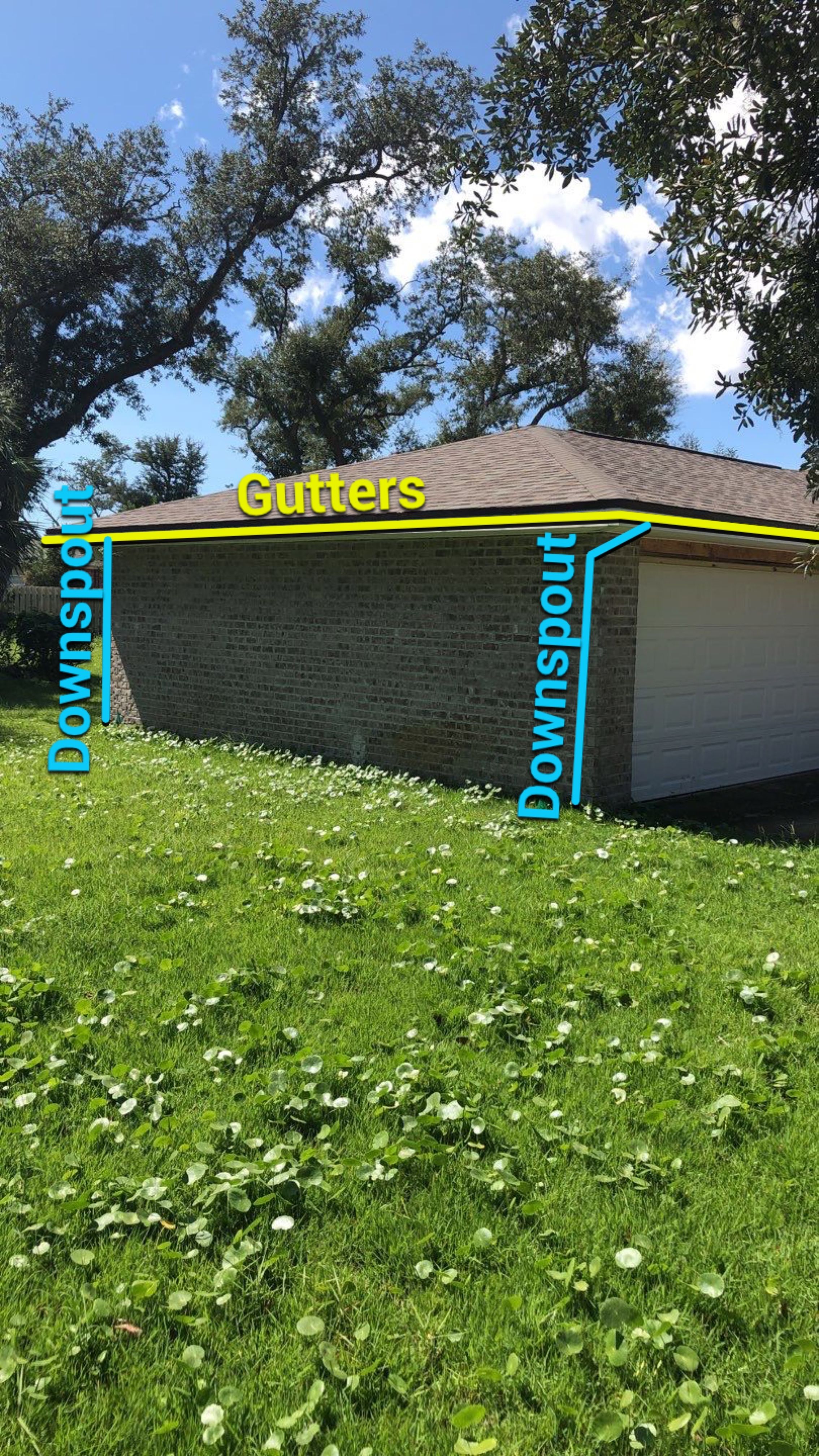 Seamless Gutter Installation using White K-Style Gutters by Gutter Professors