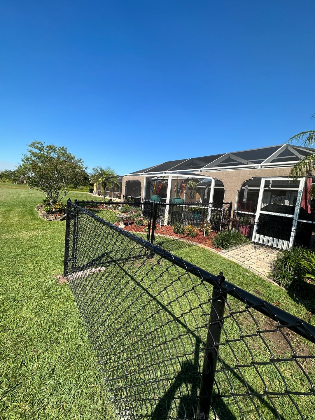 5 ft. Black Aluminum  using Black 3 Rail Aluminum Fence by Asap fence and gates, LLC