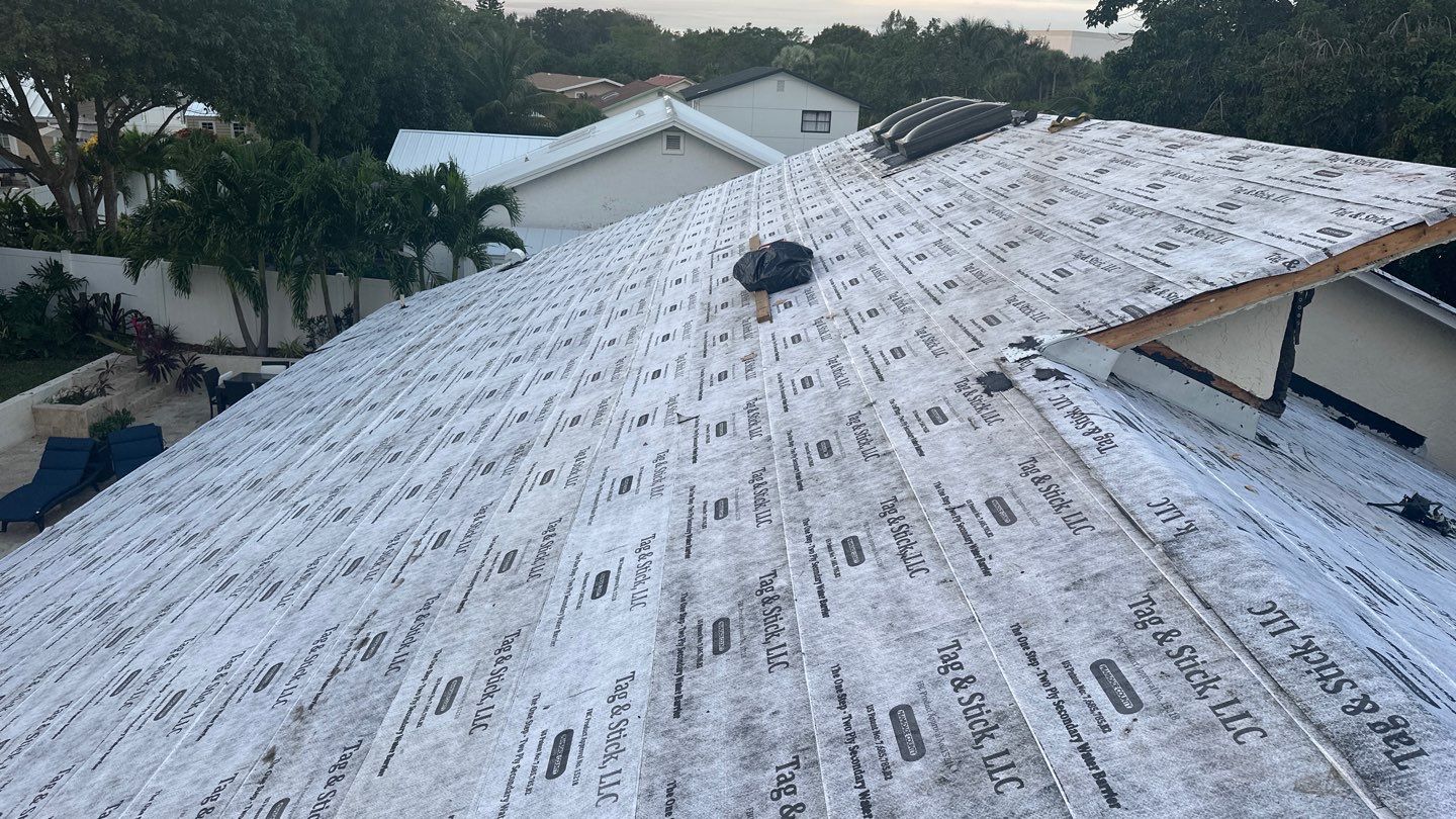 Residential Roofing Installation using 1" Nail strip metal roof by BLUES BROTHERS ROOFING
