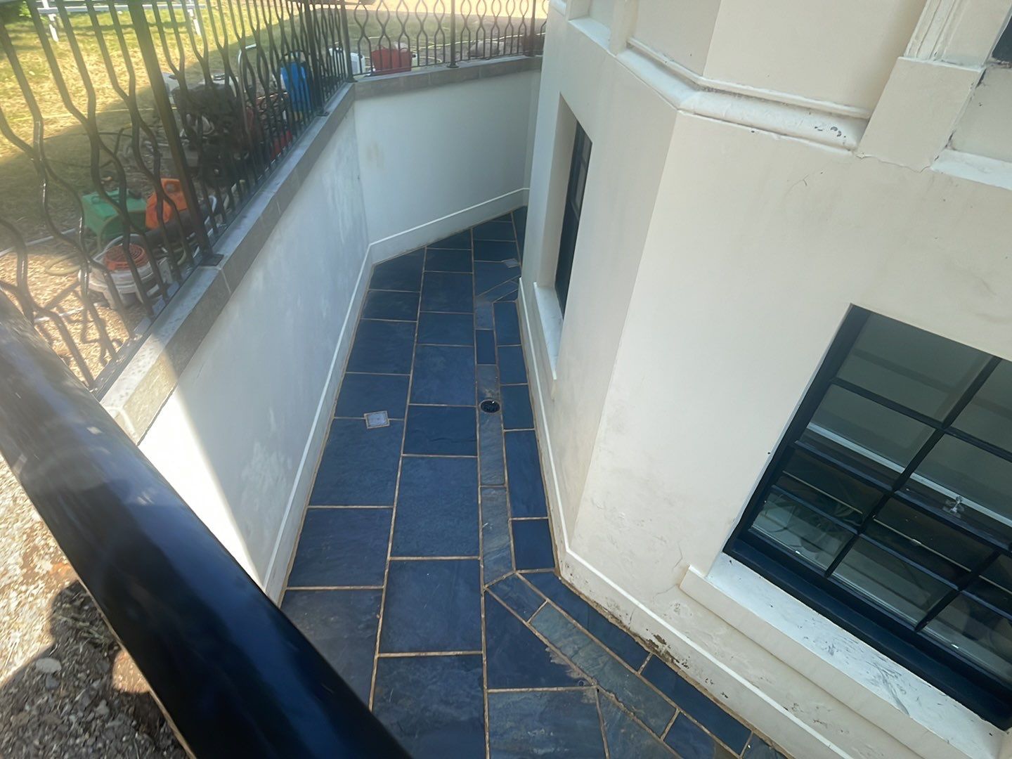 Render - Brickwork-Basement Patios using honda 21 ltr/min by Ges Exterior Cleaning ltd