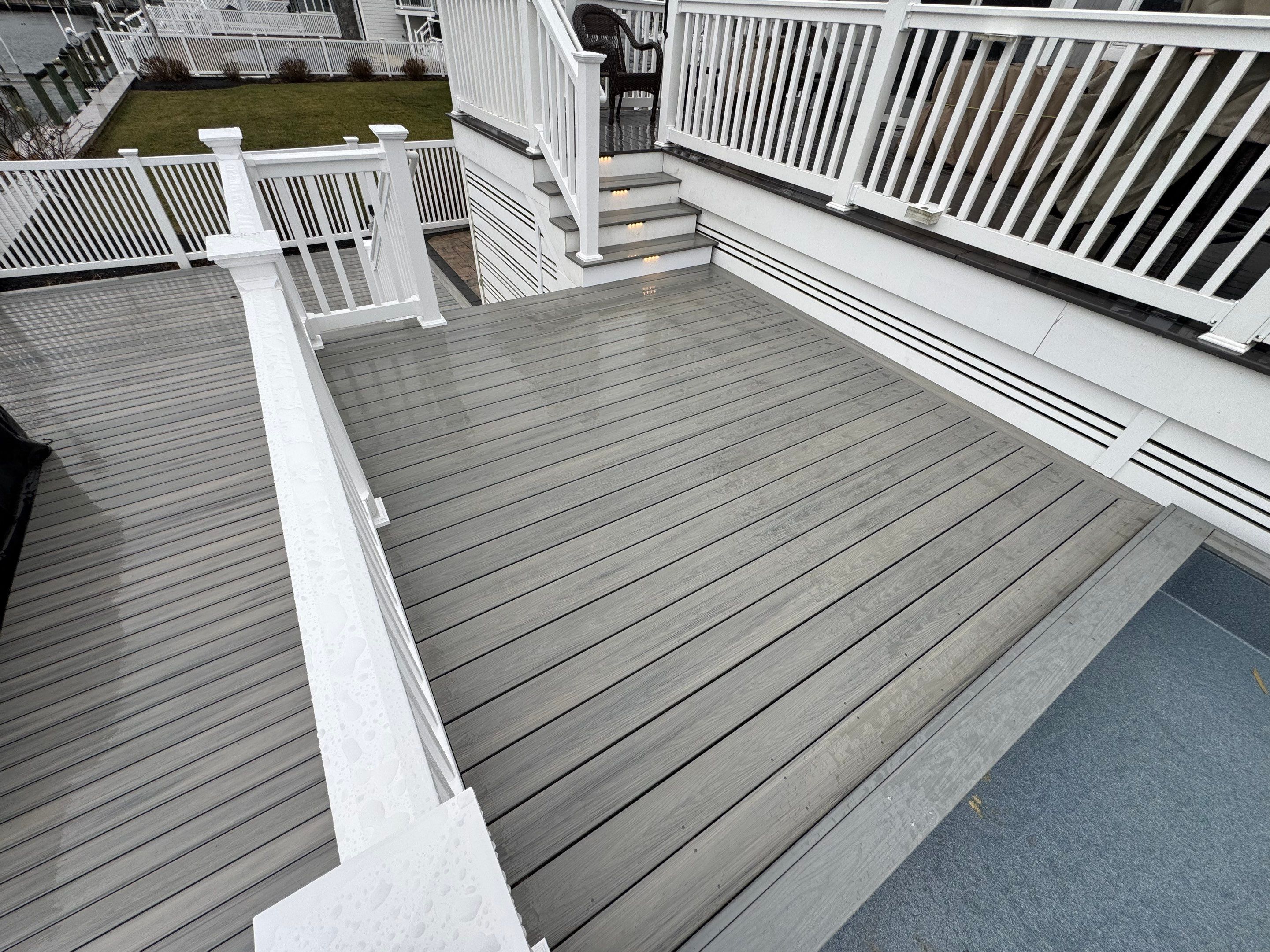 New Deck using Deckorators Venture - Color Saltwater by deck guardian