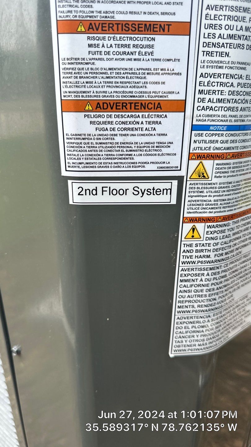 2 Trane XV20i Split System Install by Nick's Mechanical LLC.