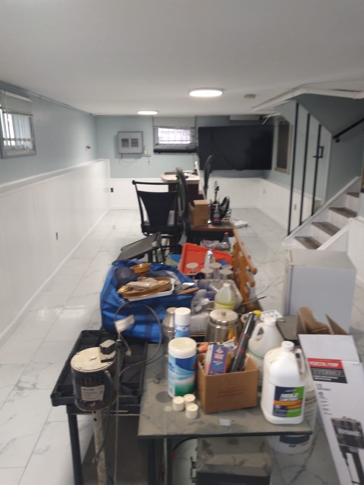 Basement Remodel using Tile by Home Concepts Construction