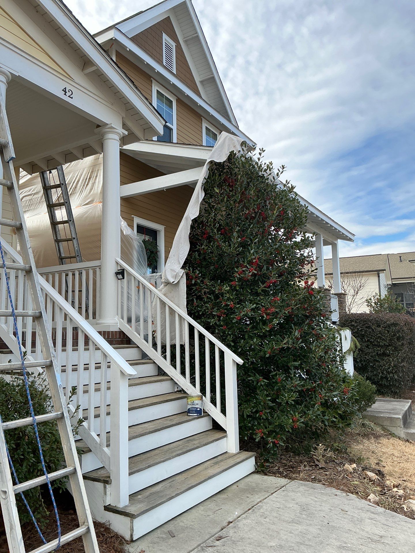 Exterior painting Chapel Hill NC G. Woods by GonzalezPainters & Contractors Inc 