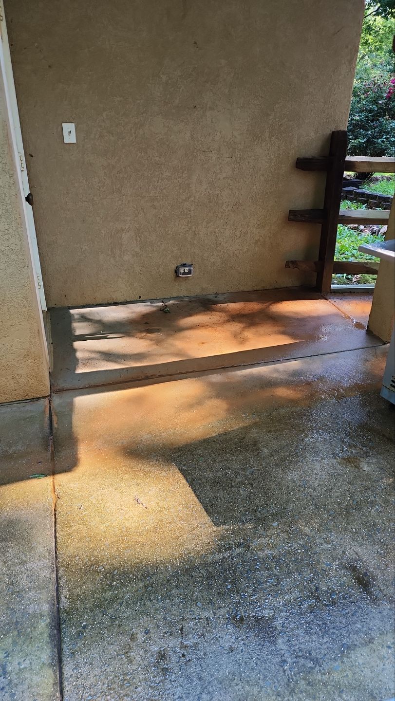 Driveway Clean using cleaner by G&H Home Tech Pros LLC