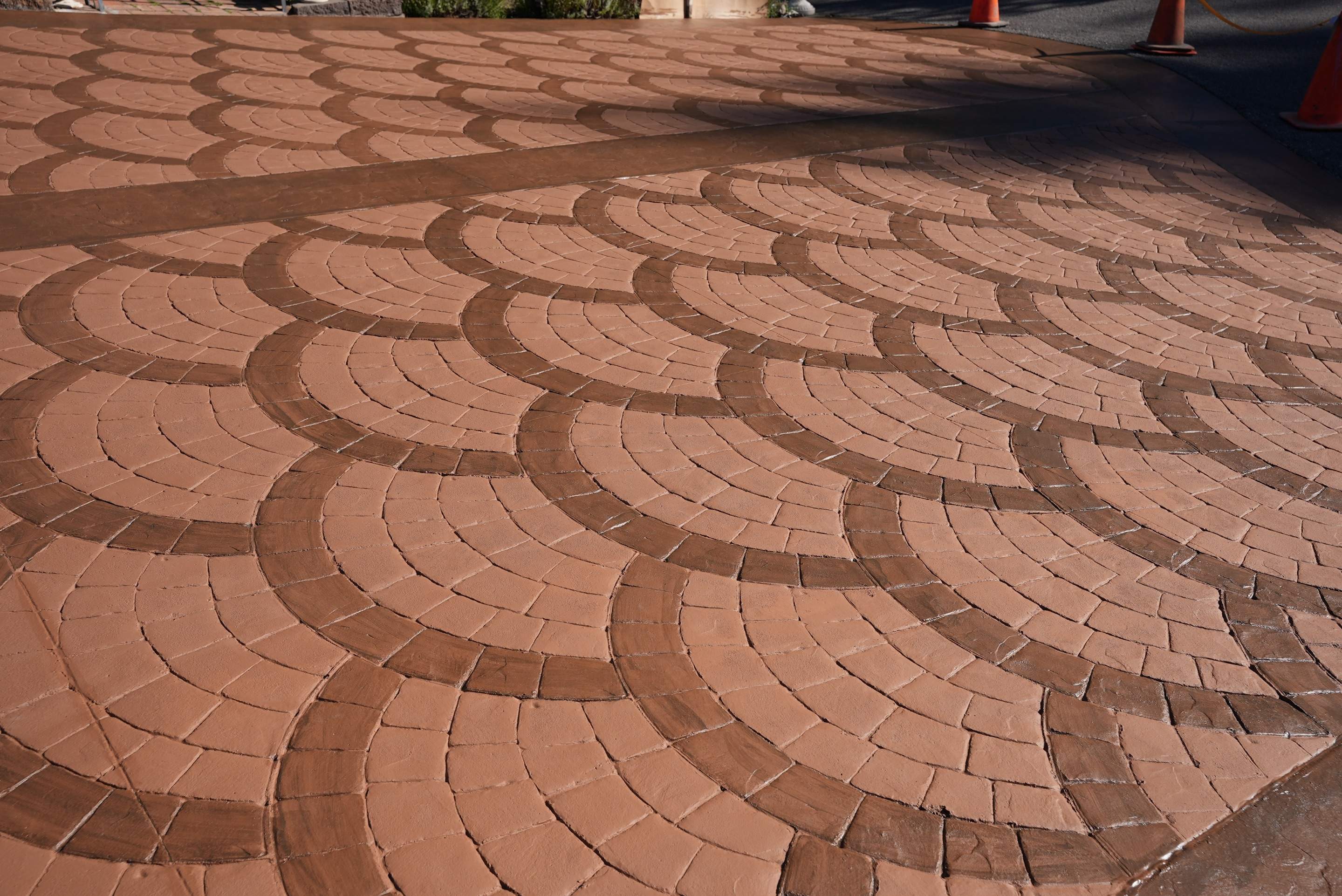 Mehta | Tiled Driveway with Sealer & Retaining Wall  by Jireh Asphalt & Concrete Inc 