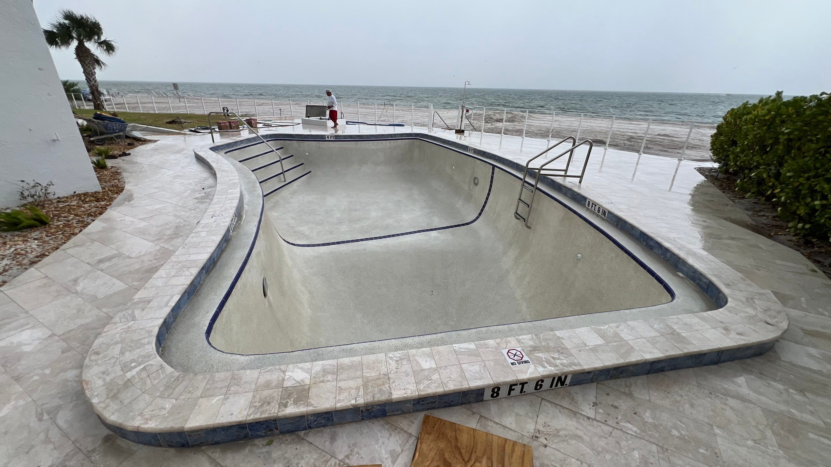 Naples Condo Pool Cleanout by APS Power & Water