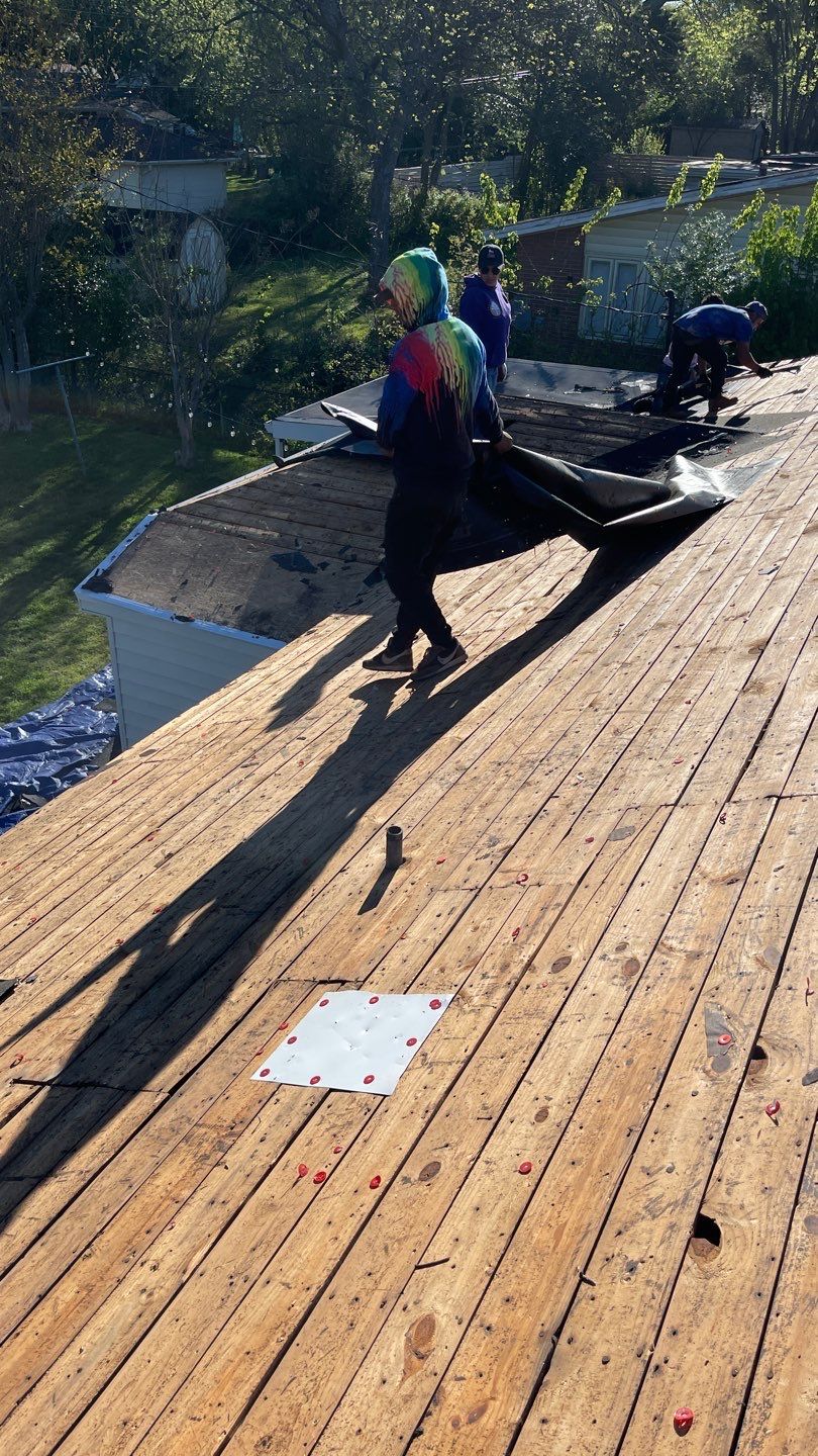 Roof replacement and interior repair by hail damage by Just Brilliant Restoration JBR